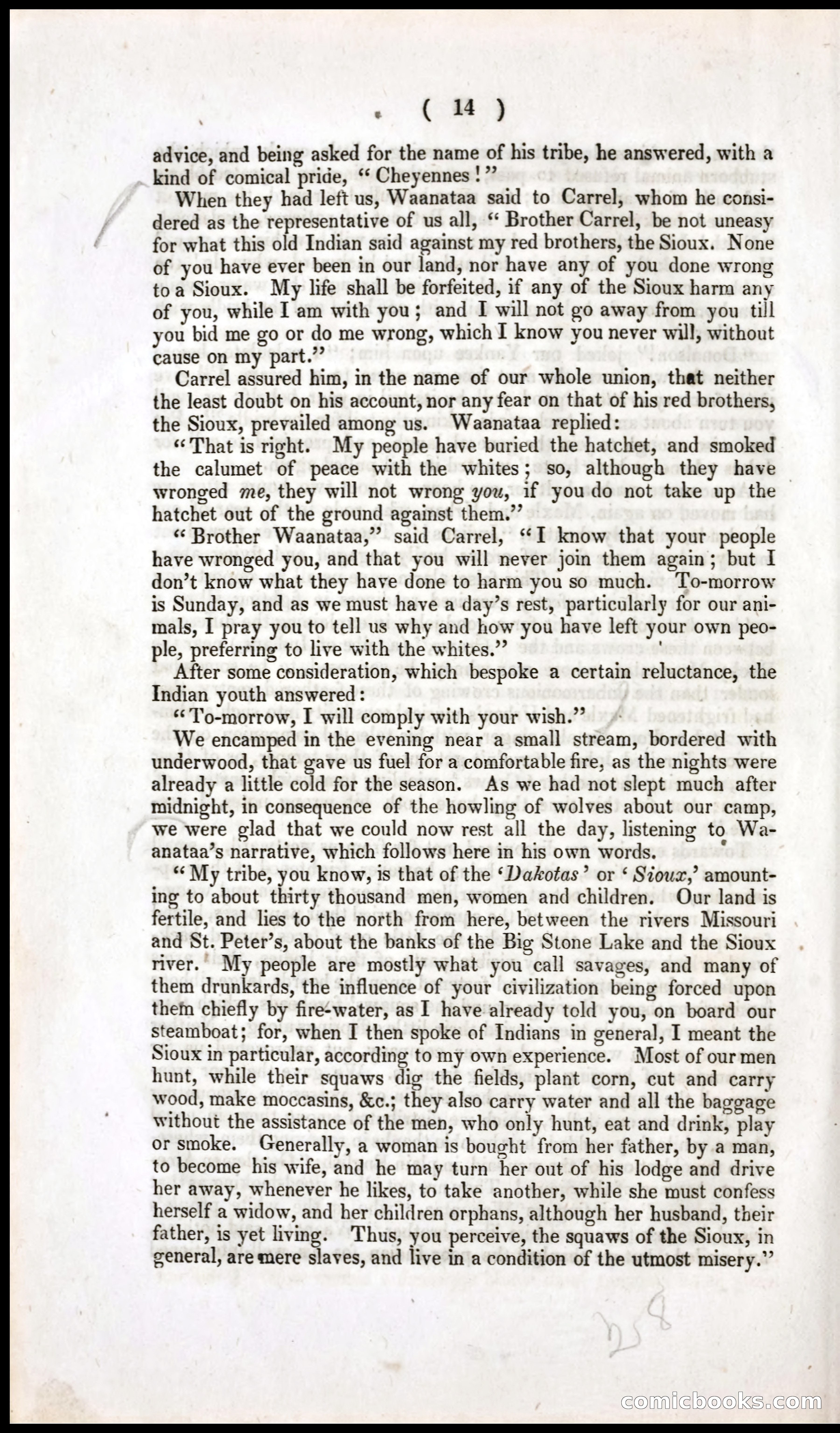 The Dreadful Sufferings and Thrilling Adventures of an Overland Party of Emigrants to California — page 12 of 66