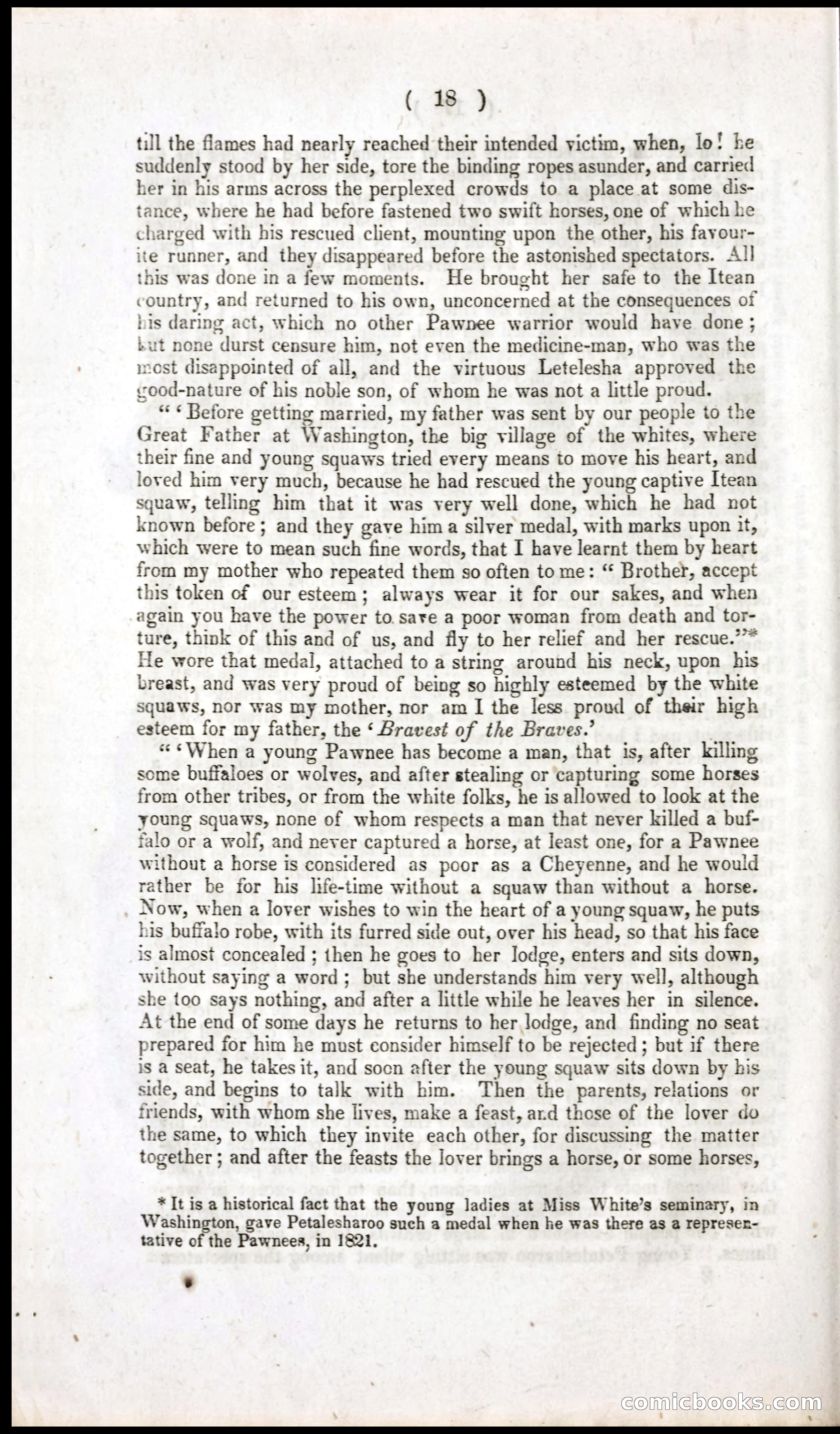 The Dreadful Sufferings and Thrilling Adventures of an Overland Party of Emigrants to California — page 18 of 66