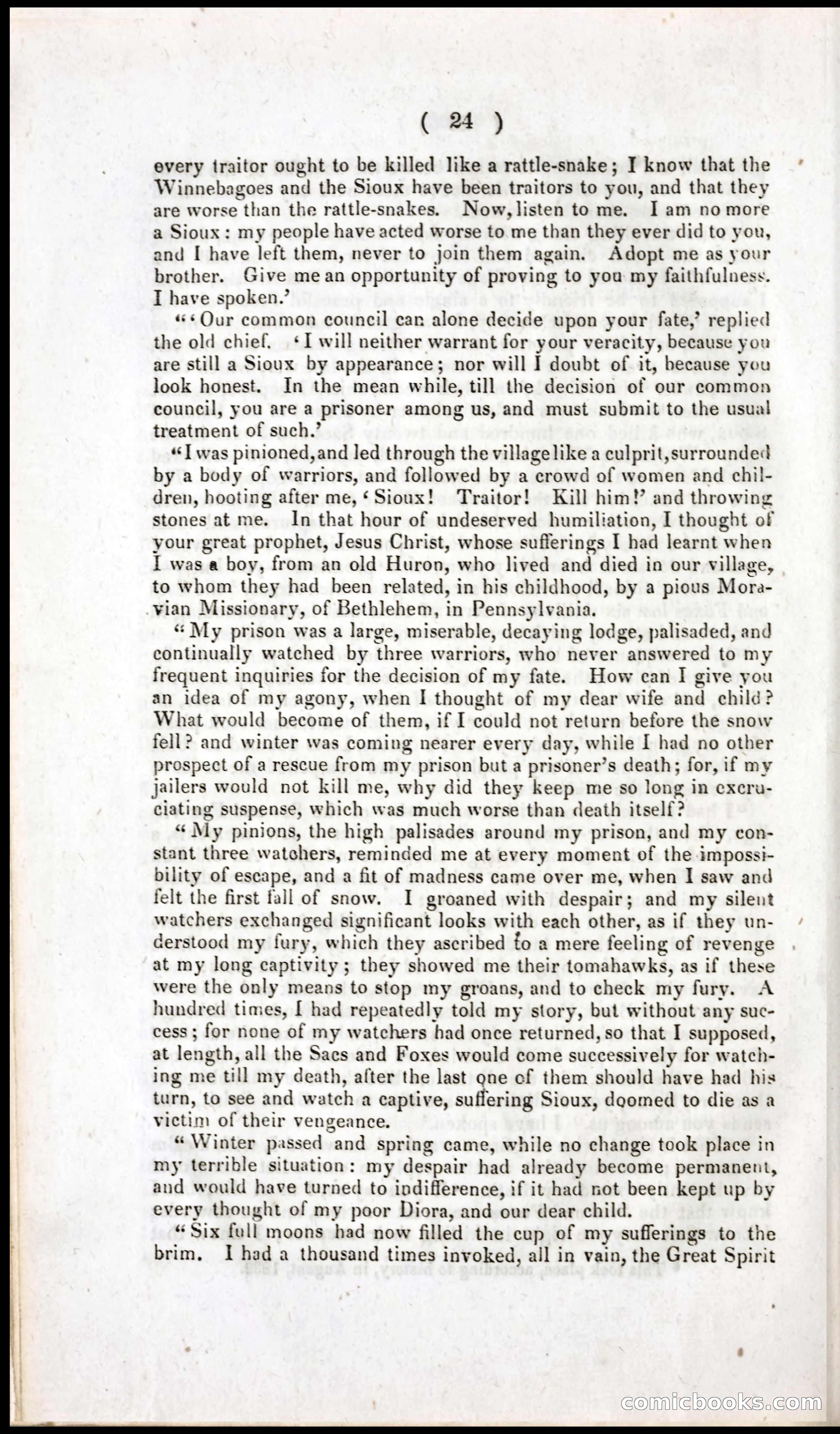 The Dreadful Sufferings and Thrilling Adventures of an Overland Party of Emigrants to California — page 24 of 66