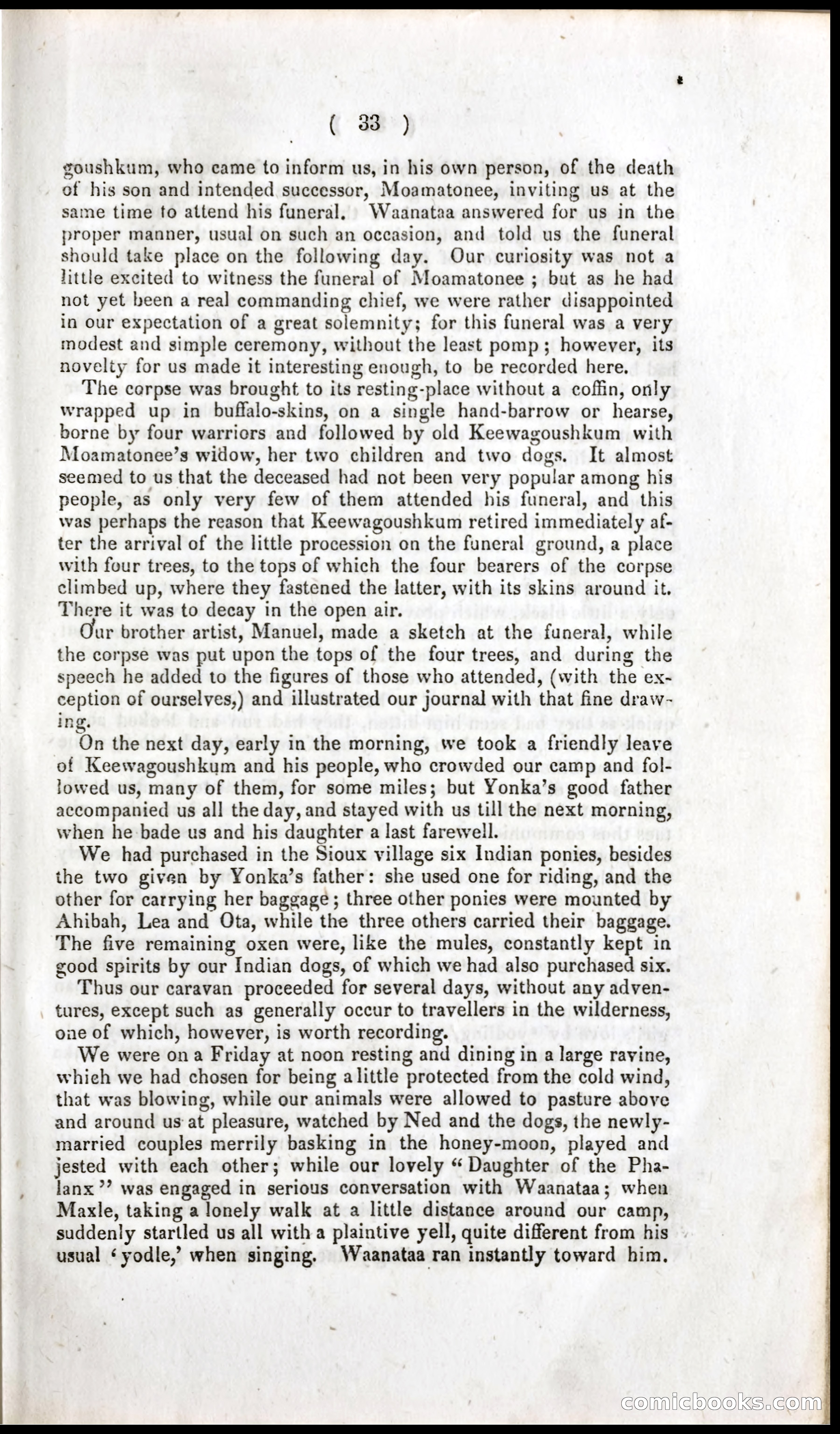 The Dreadful Sufferings and Thrilling Adventures of an Overland Party of Emigrants to California — page 35 of 66