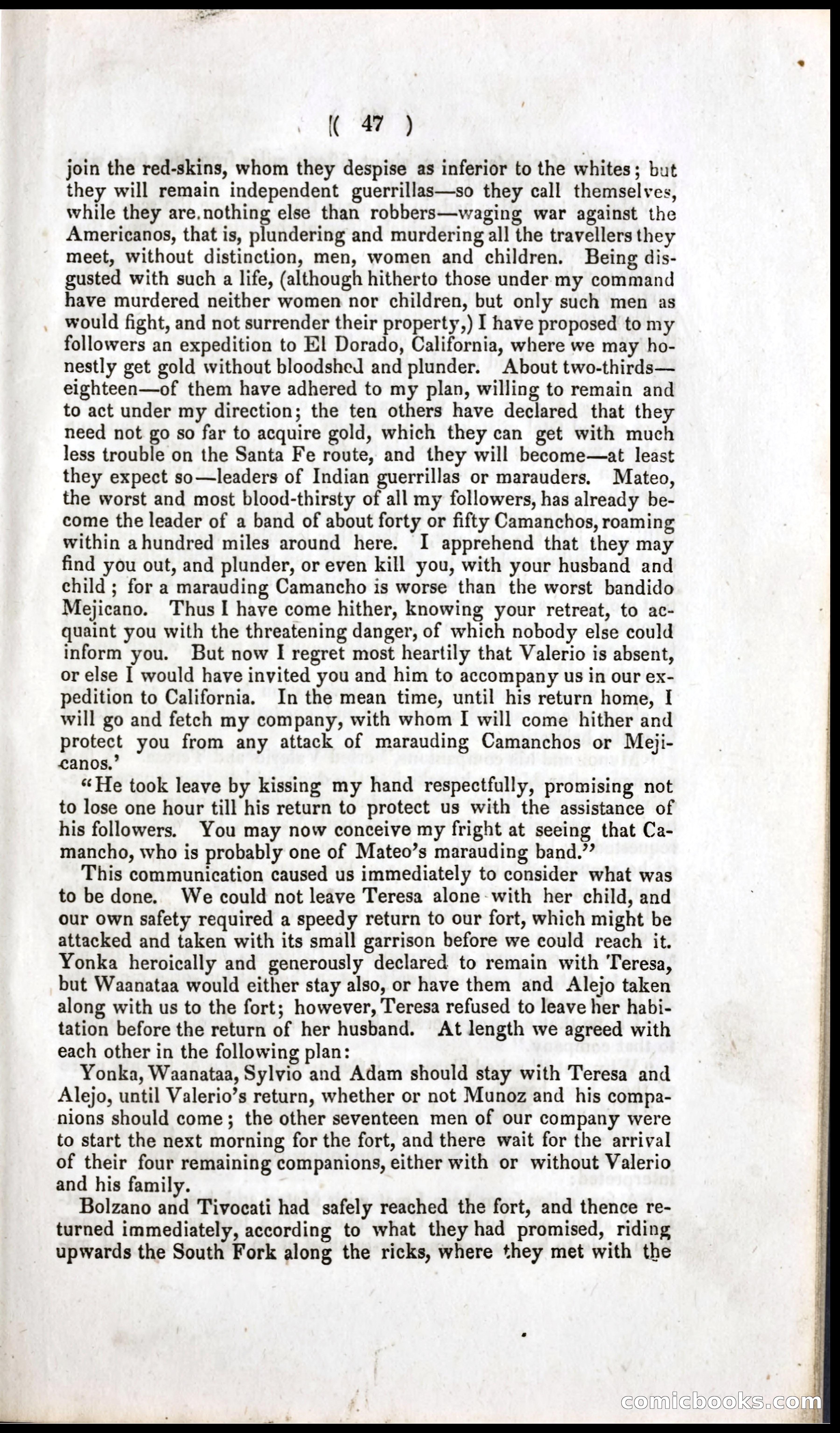 The Dreadful Sufferings and Thrilling Adventures of an Overland Party of Emigrants to California — page 51 of 66