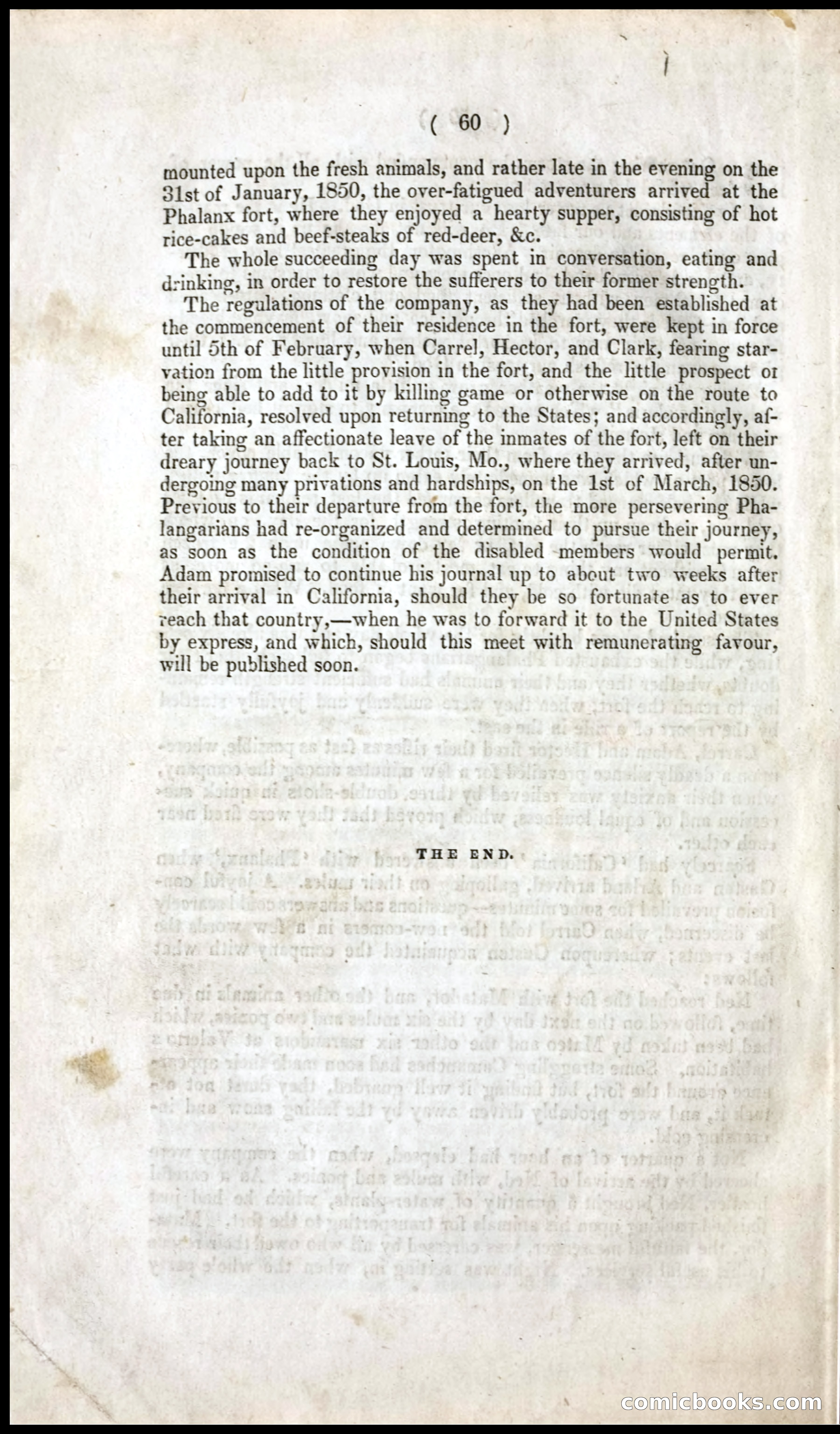 The Dreadful Sufferings and Thrilling Adventures of an Overland Party of Emigrants to California — page 64 of 66