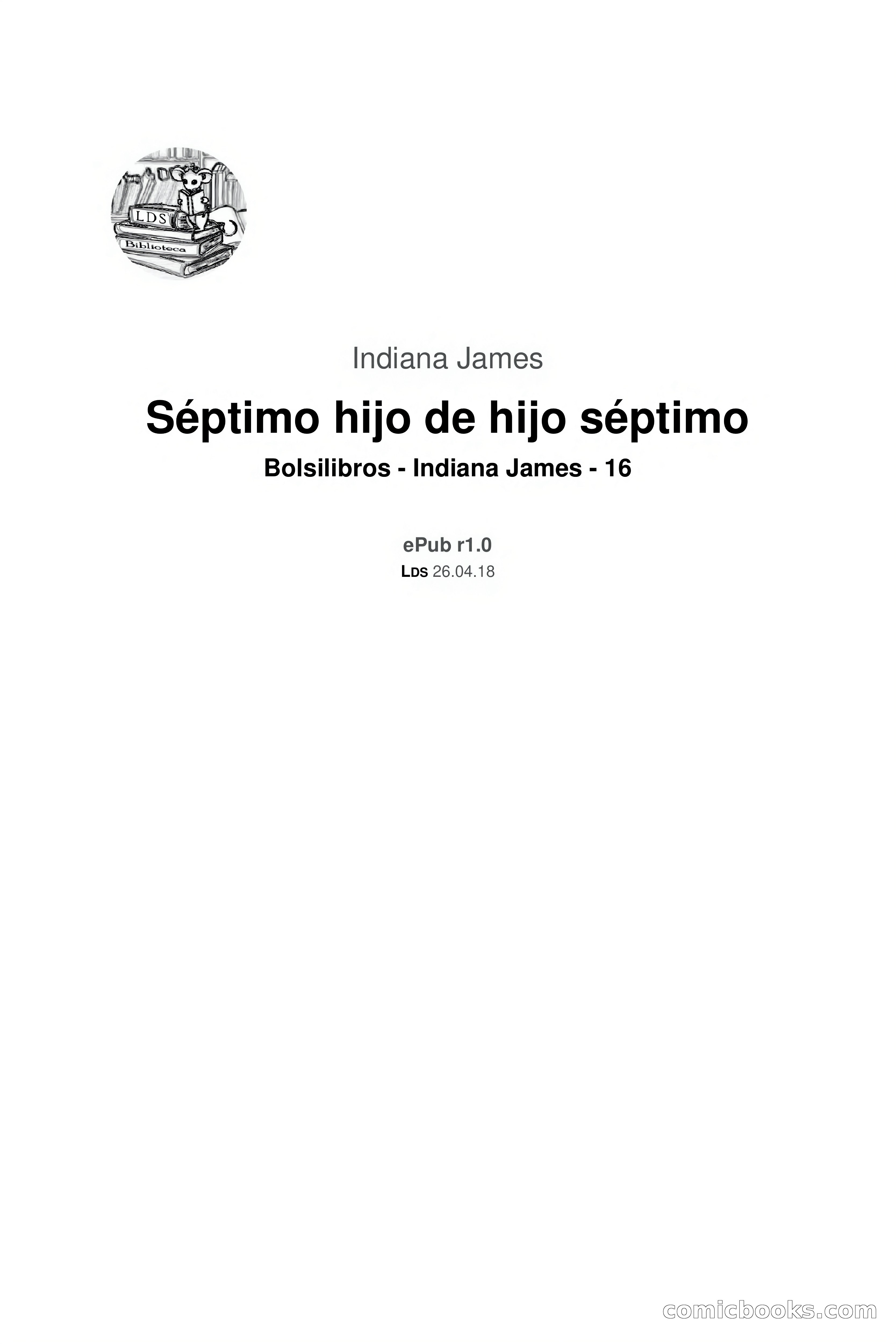 Indiana James: Séptimo hijo de hijo séptimo — page 3 of 81