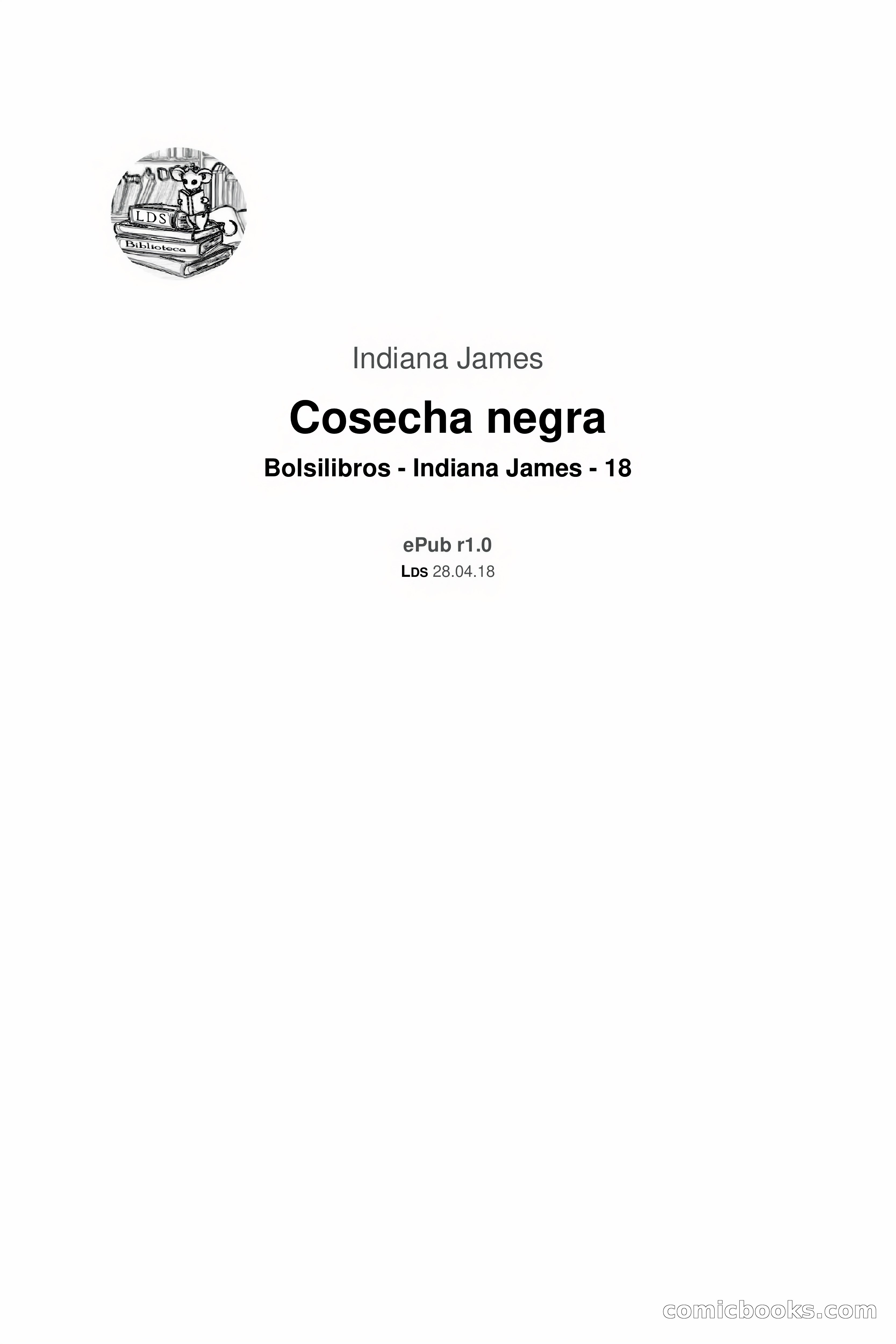 Indiana James: Cosecha Negra — page 3 of 75