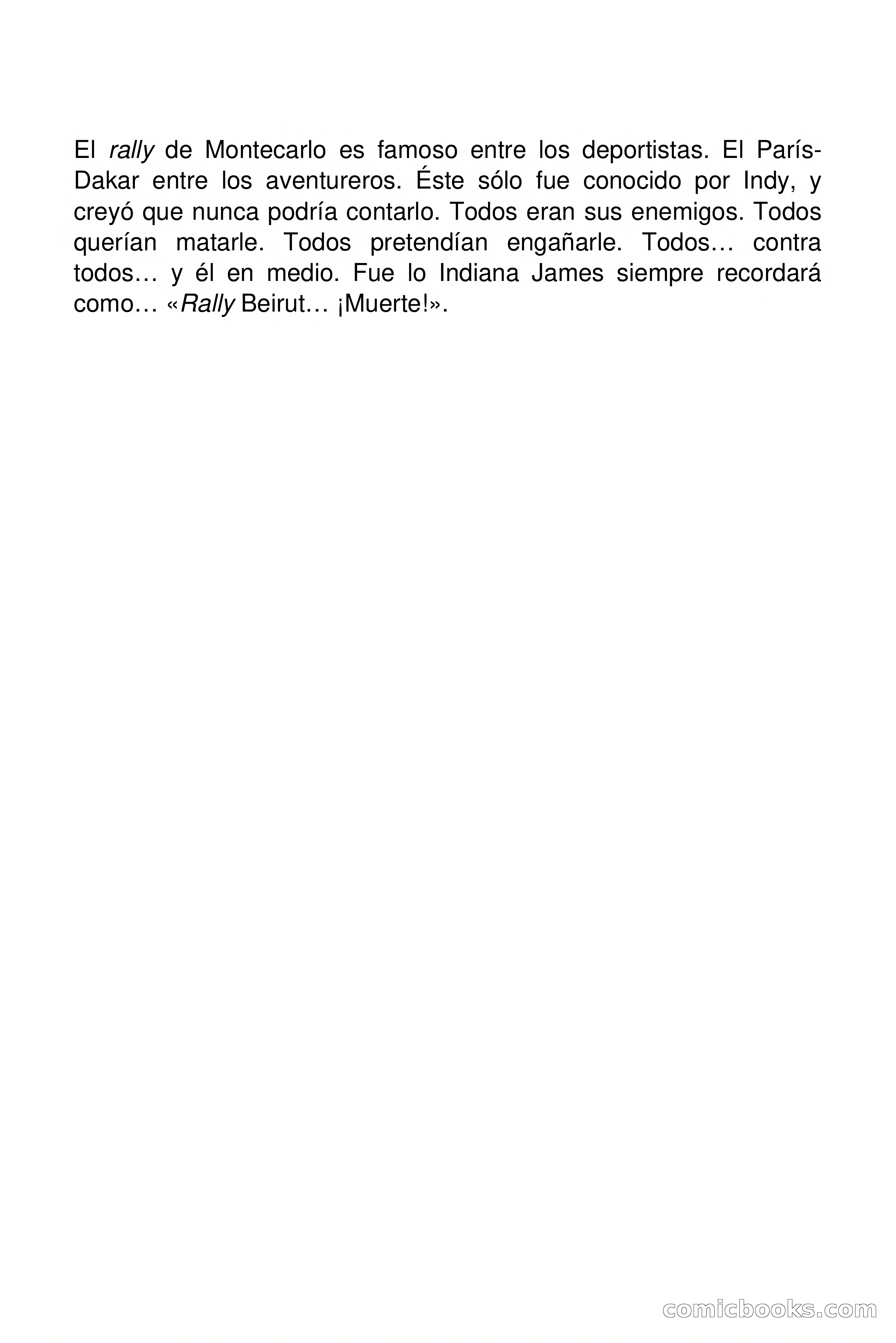 Indiana James: Rally Beirut… ¡Muerte! — page 2 of 75