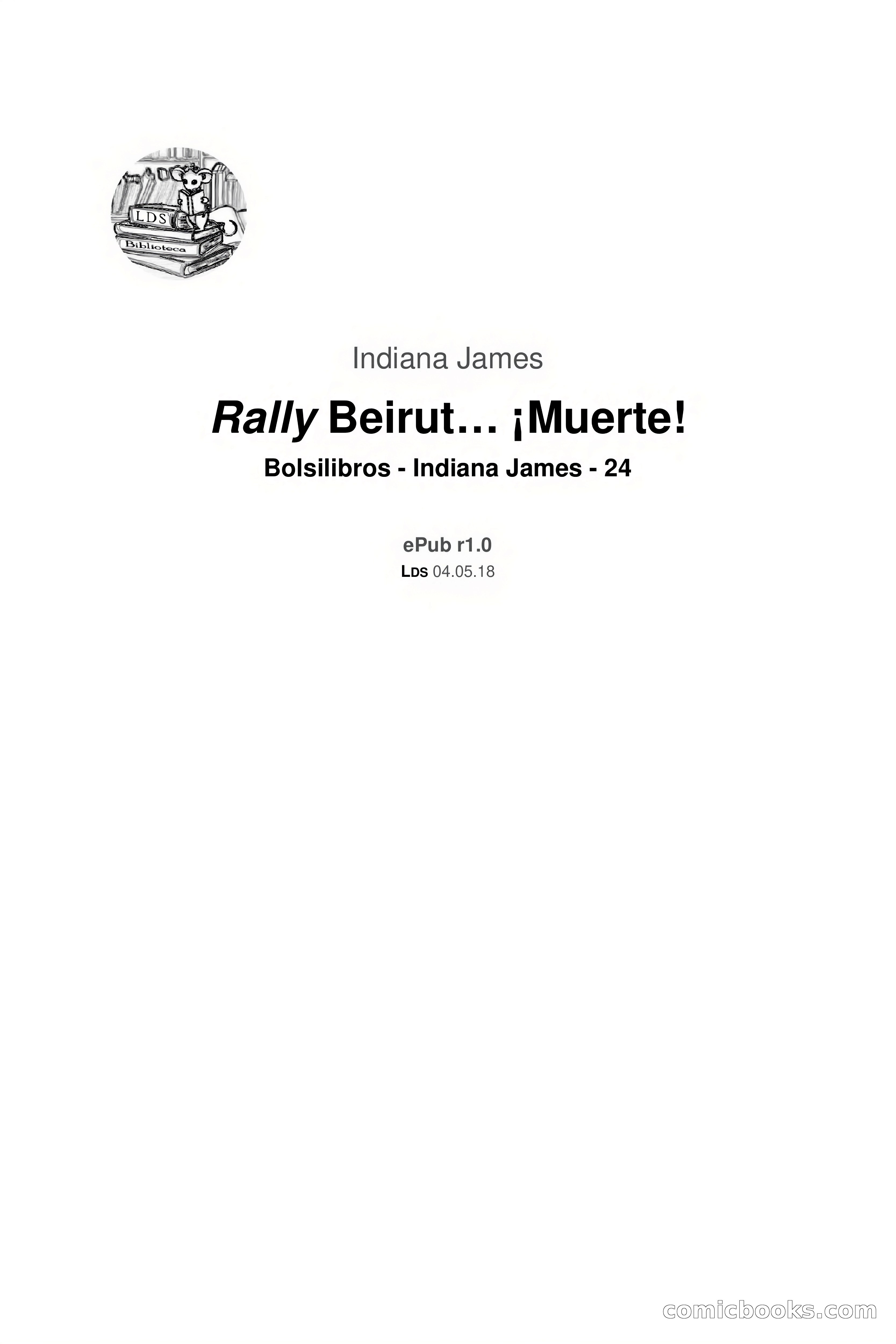 Indiana James: Rally Beirut… ¡Muerte! — page 3 of 75