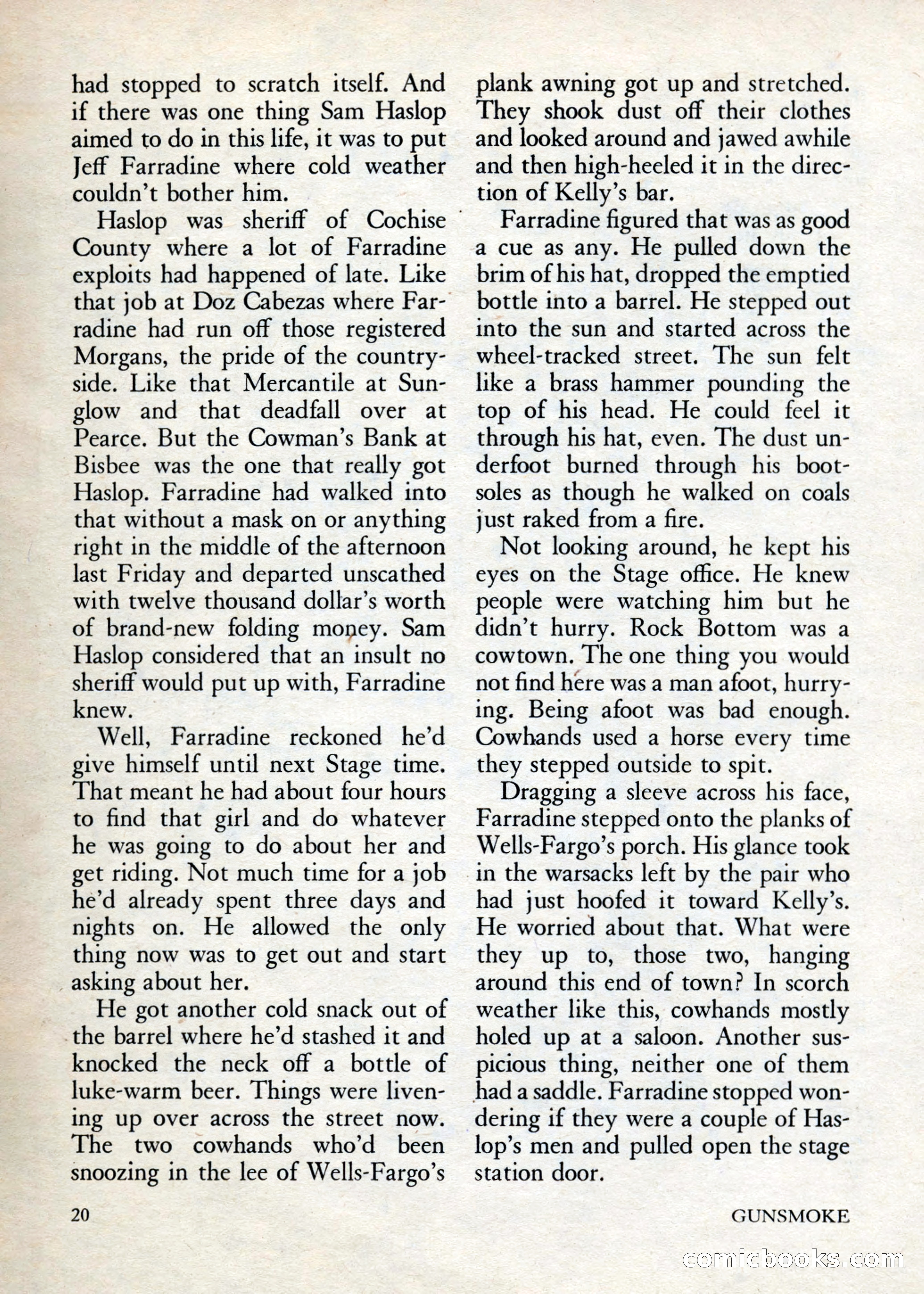 Gunsmoke, Volume 1, Number 1 — page 22 of 148