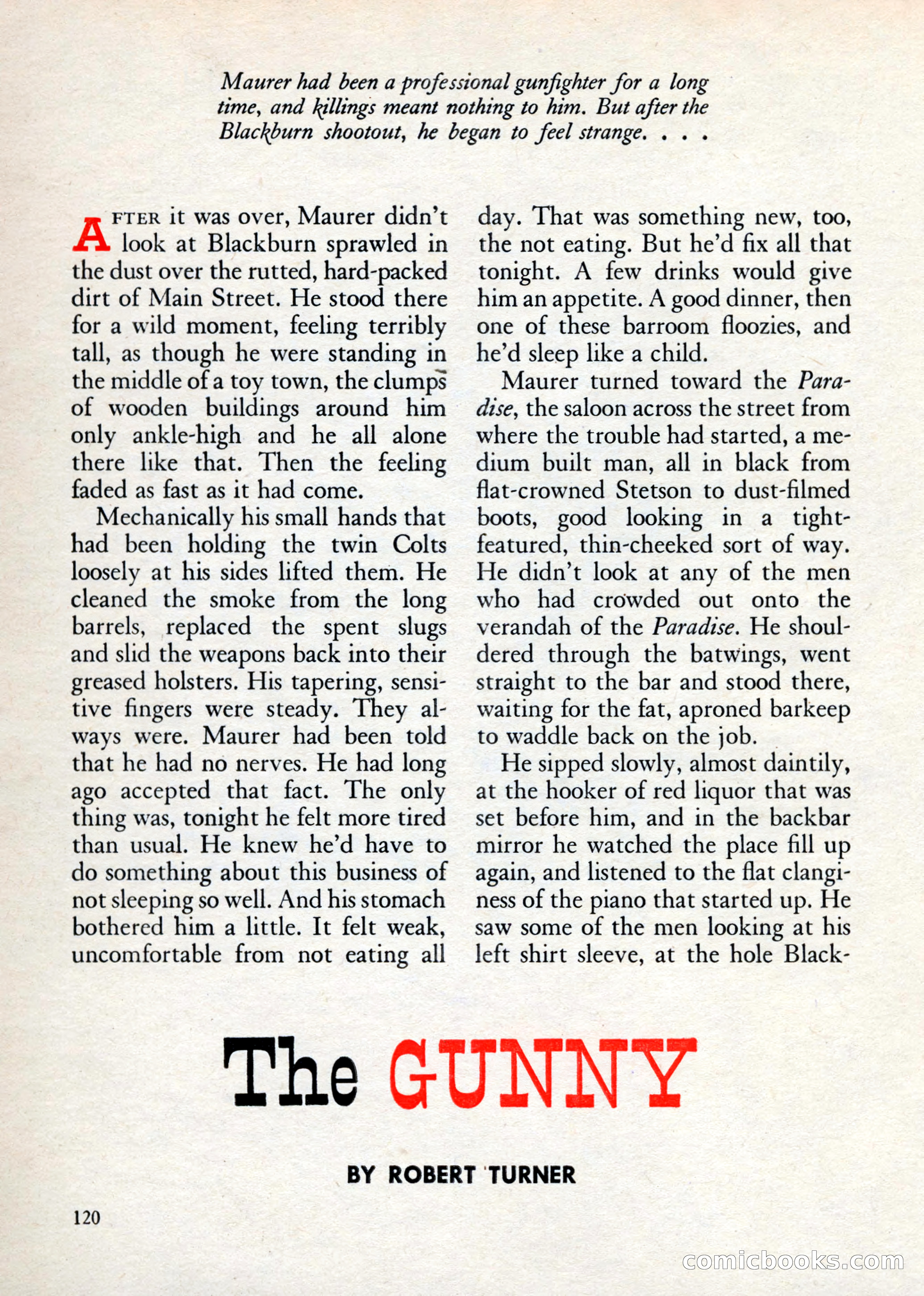 Gunsmoke, Volume 1, Number 1 — page 122 of 148
