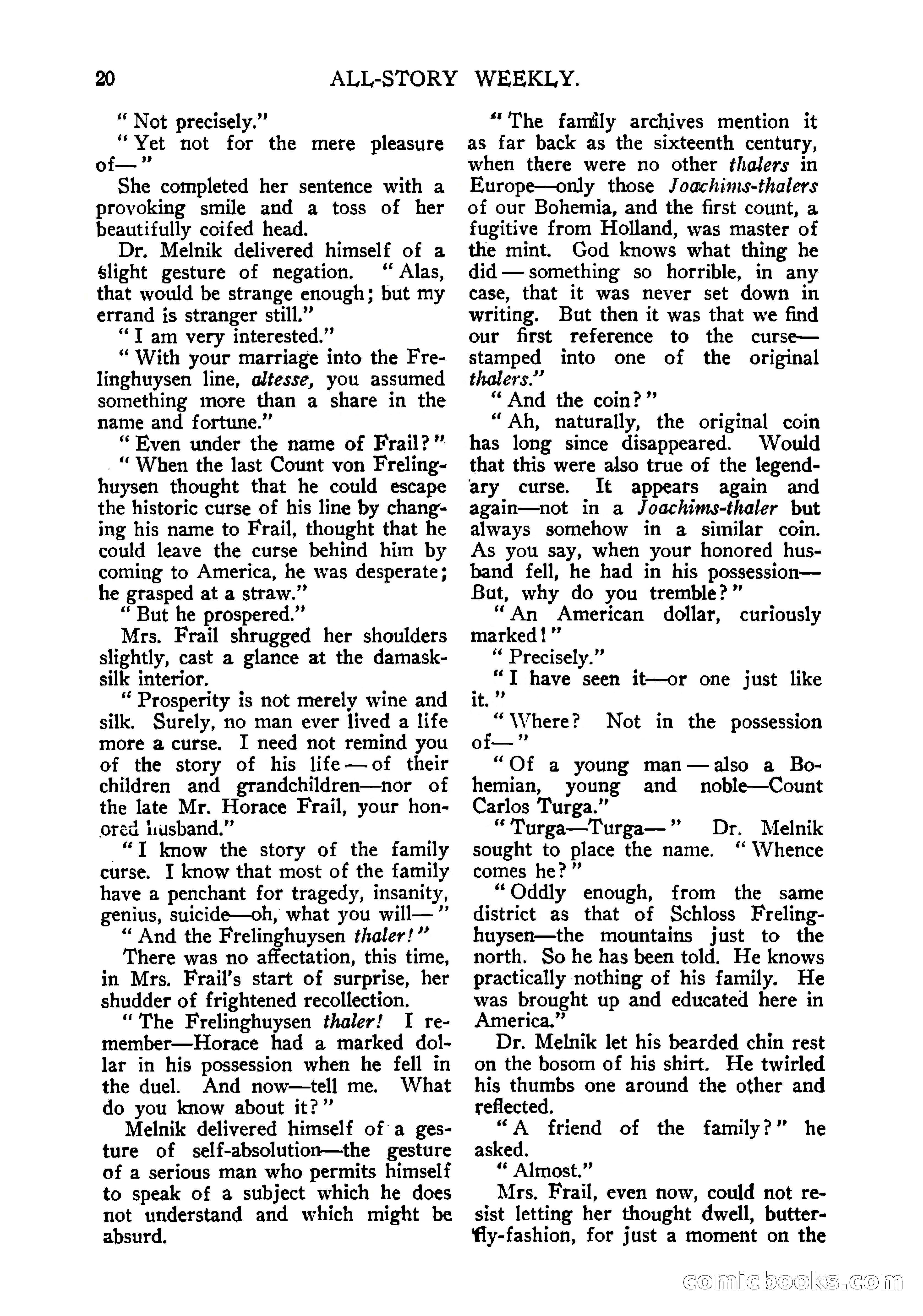 All-Story Weekly — page 22 of 102
