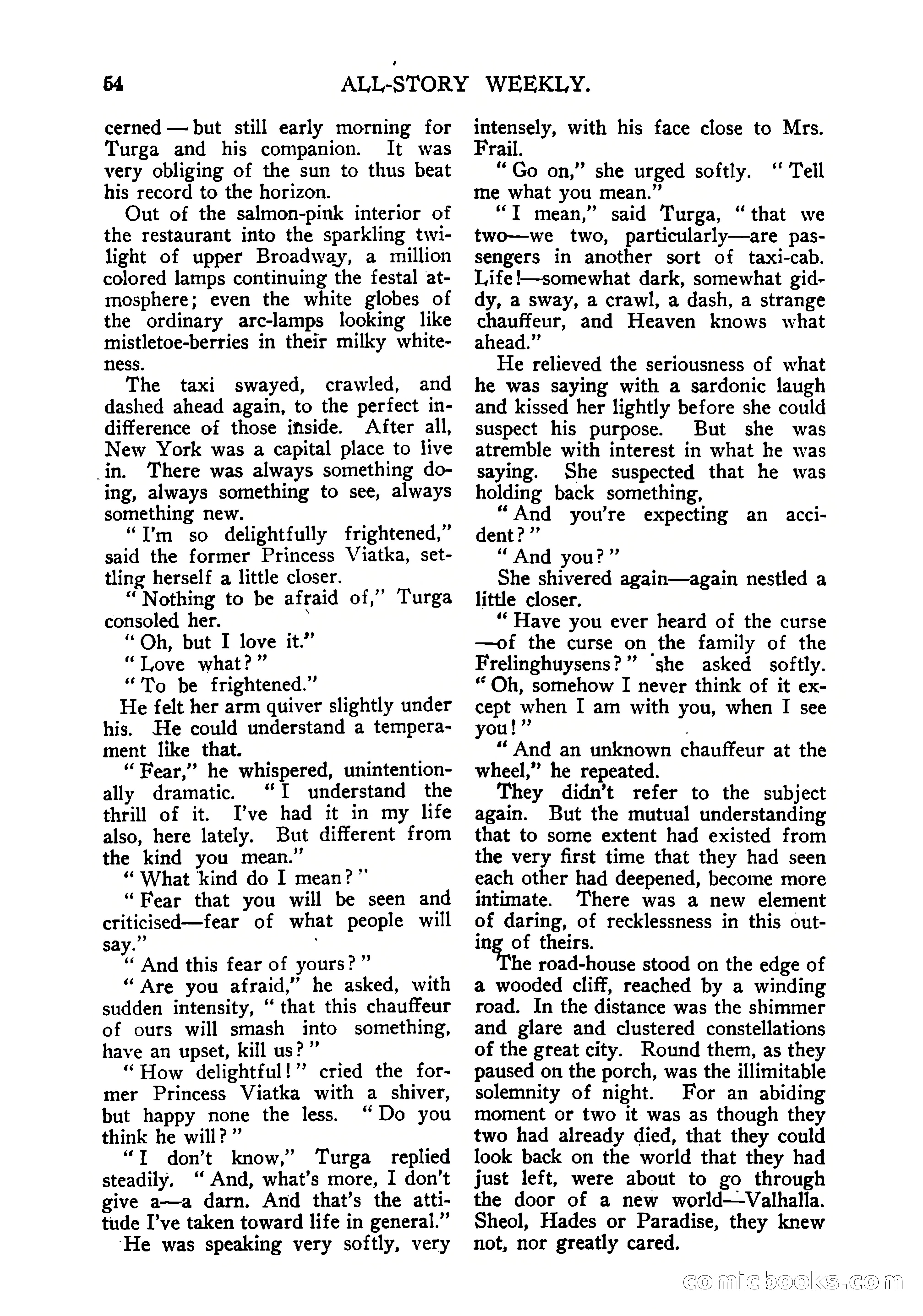 All-Story Weekly — page 56 of 102