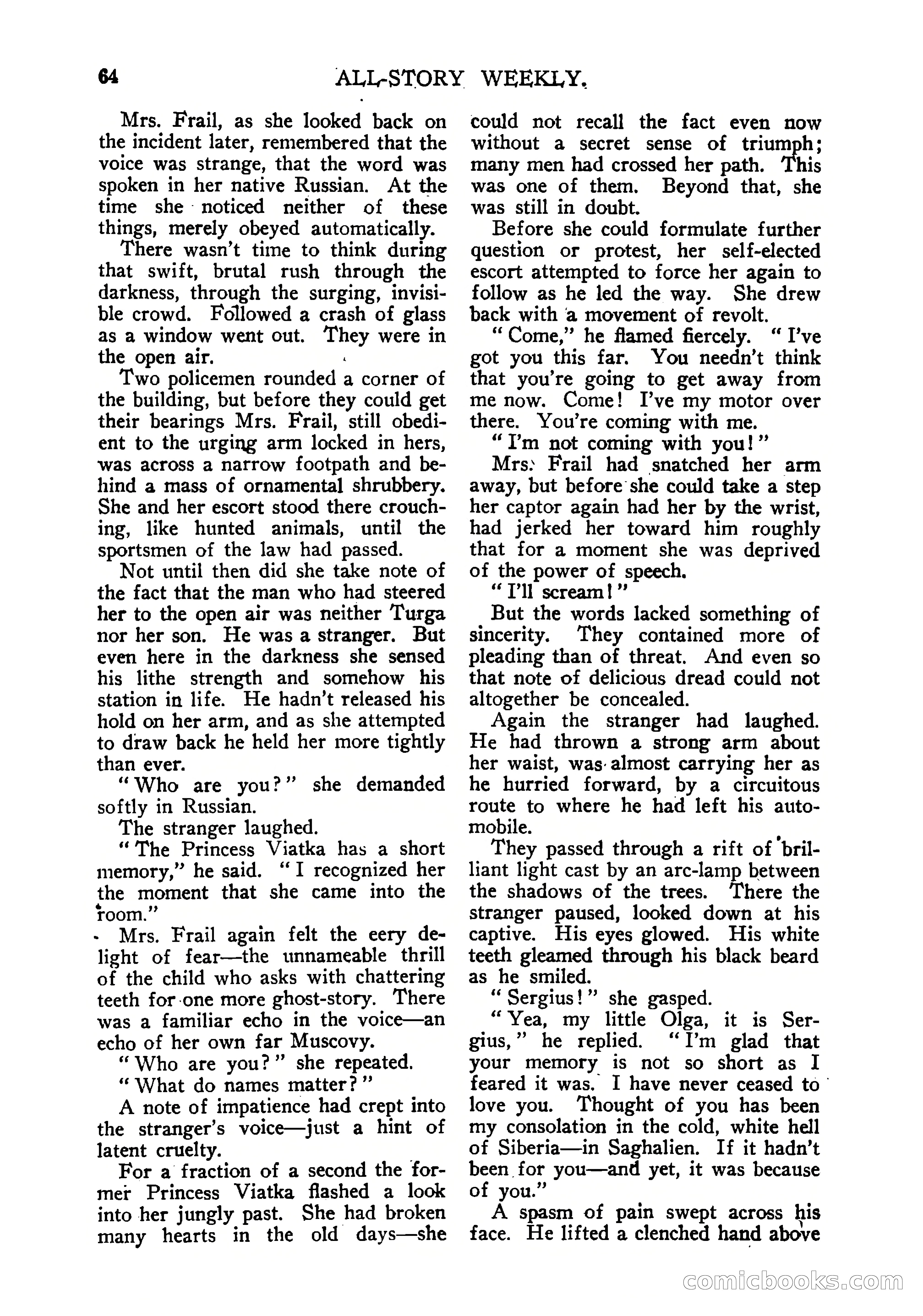 All-Story Weekly — page 66 of 102