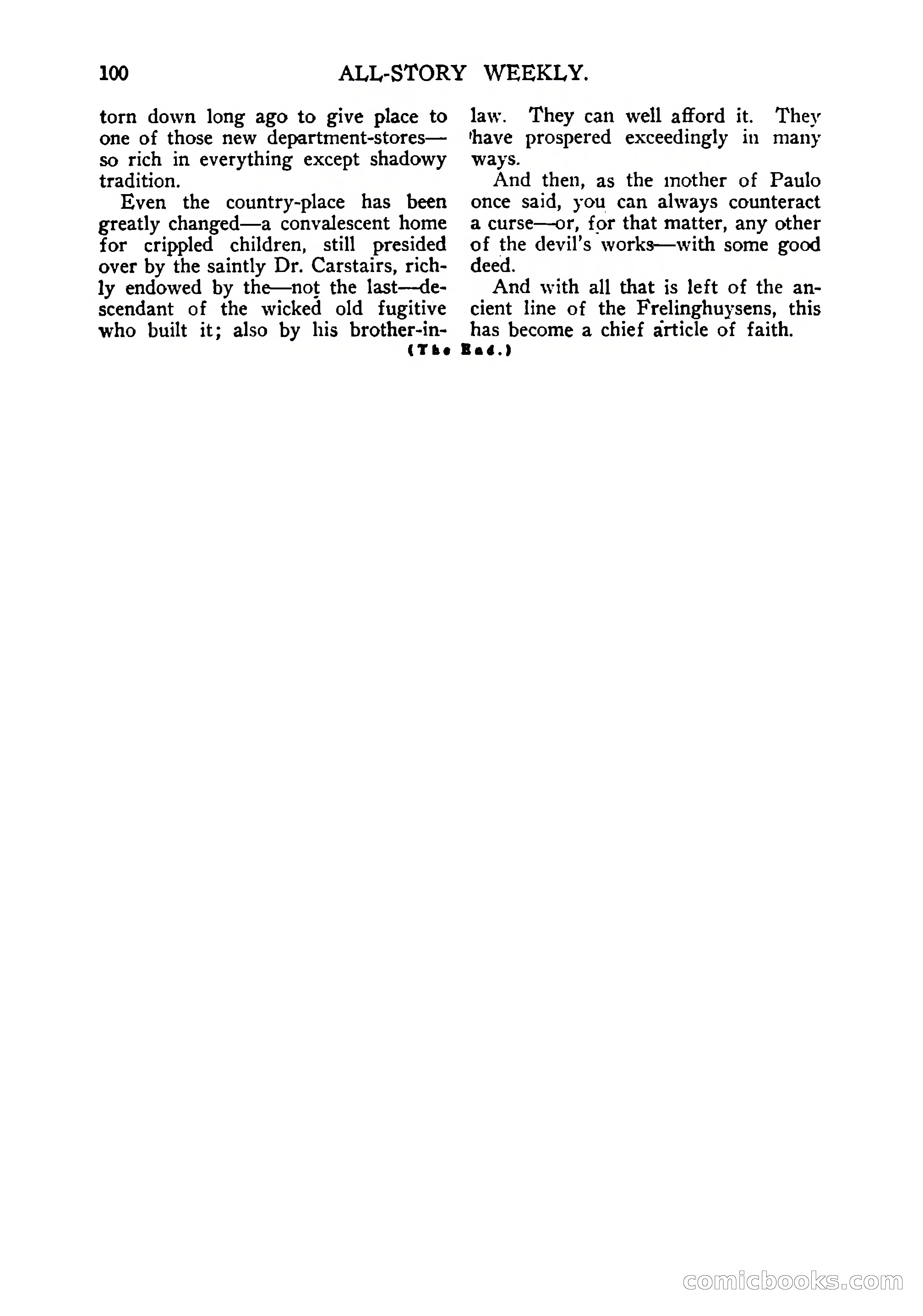 All-Story Weekly — page 102 of 102