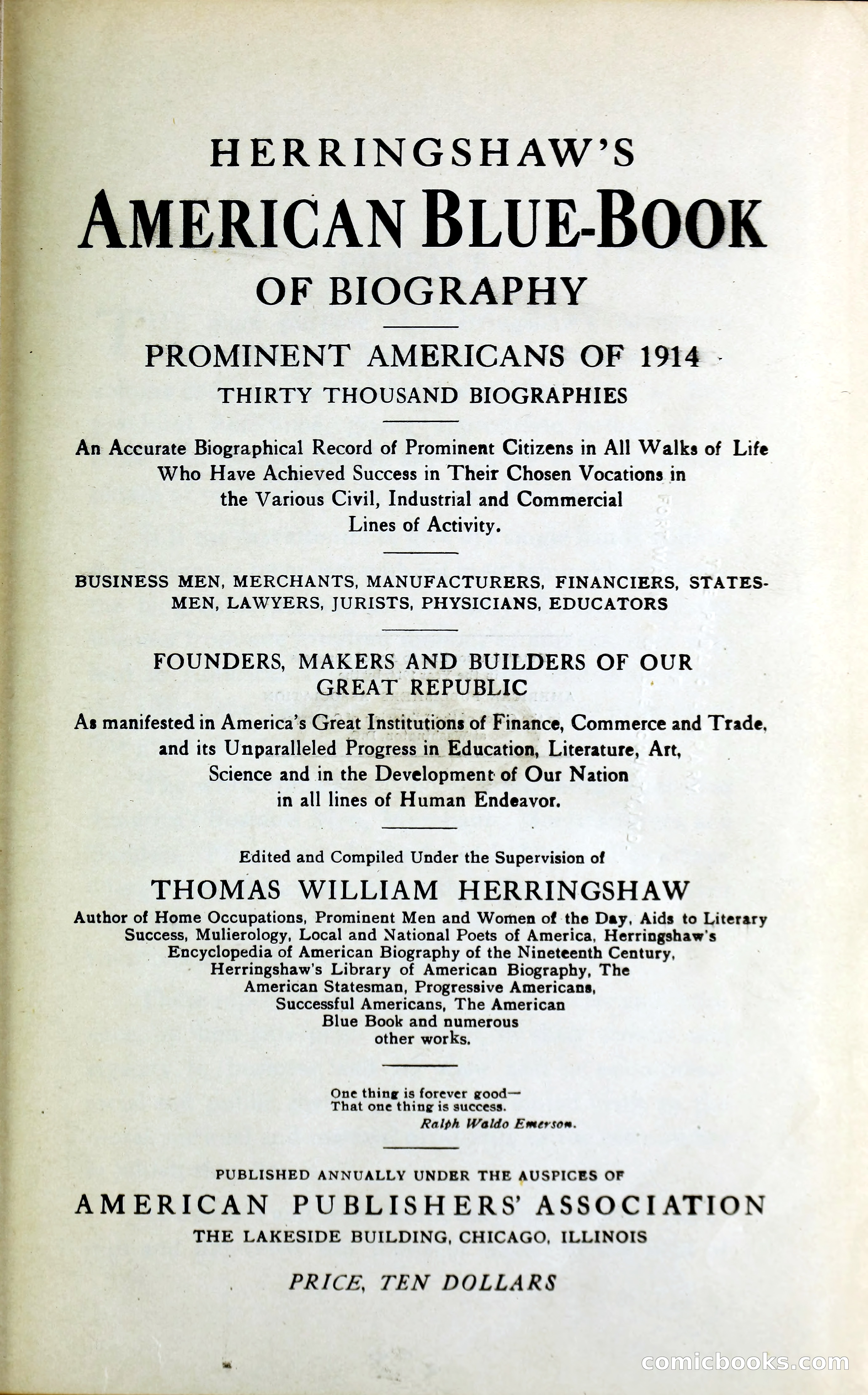 Herringshaw's American Blue Book of Biography — page 8 of 394