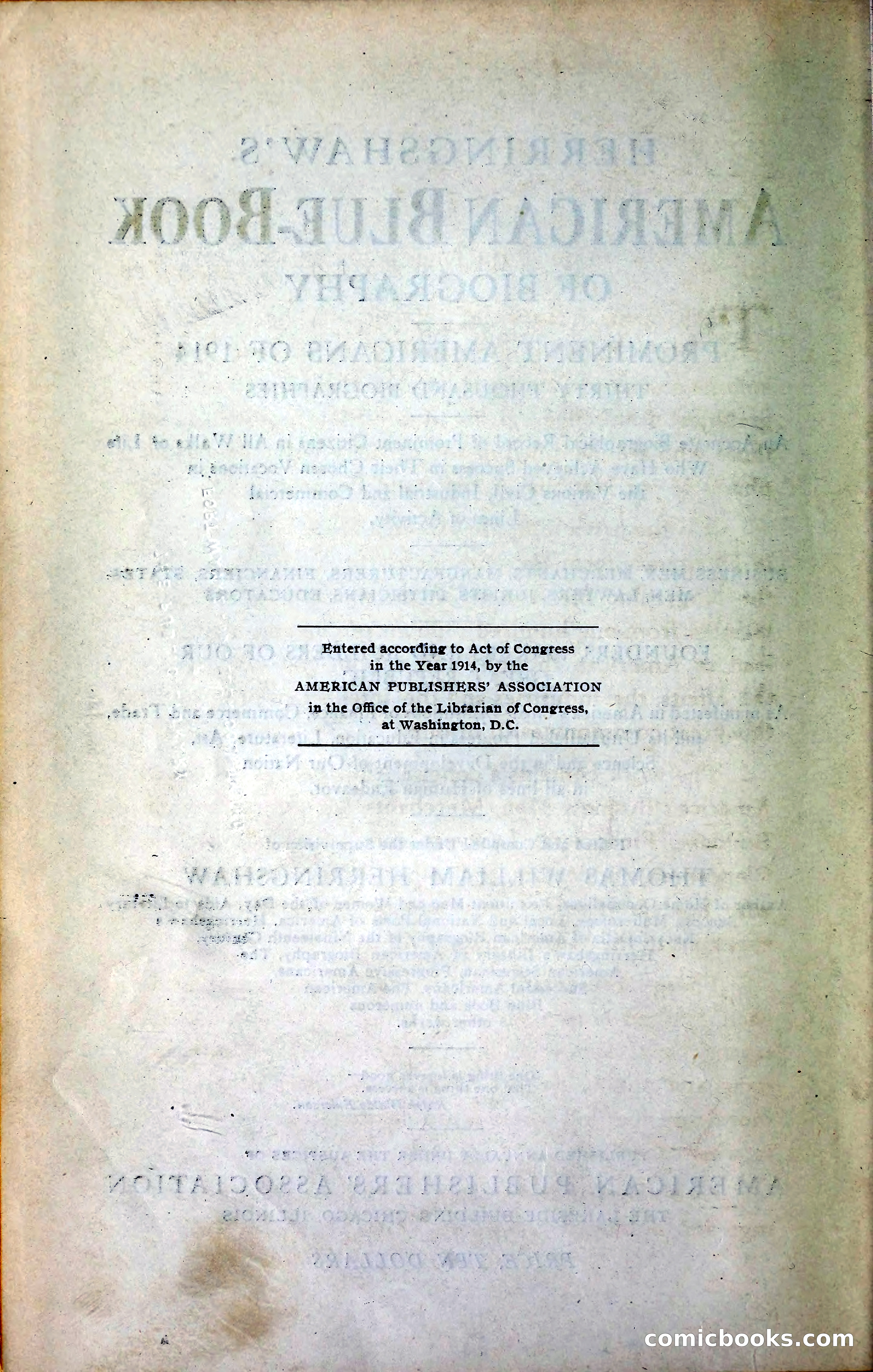 Herringshaw's American Blue Book of Biography — page 9 of 394