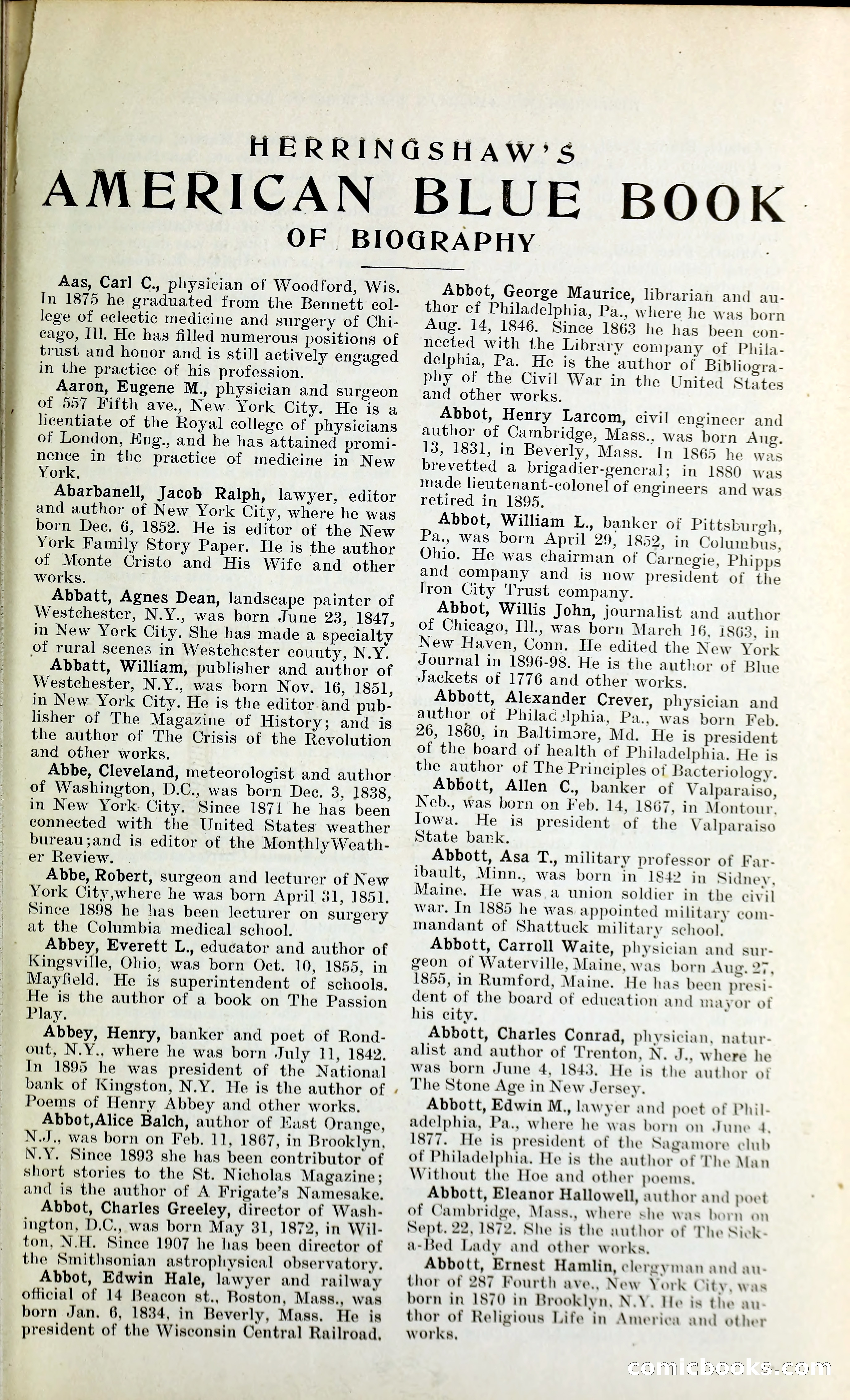 Herringshaw's American Blue Book of Biography — page 14 of 394