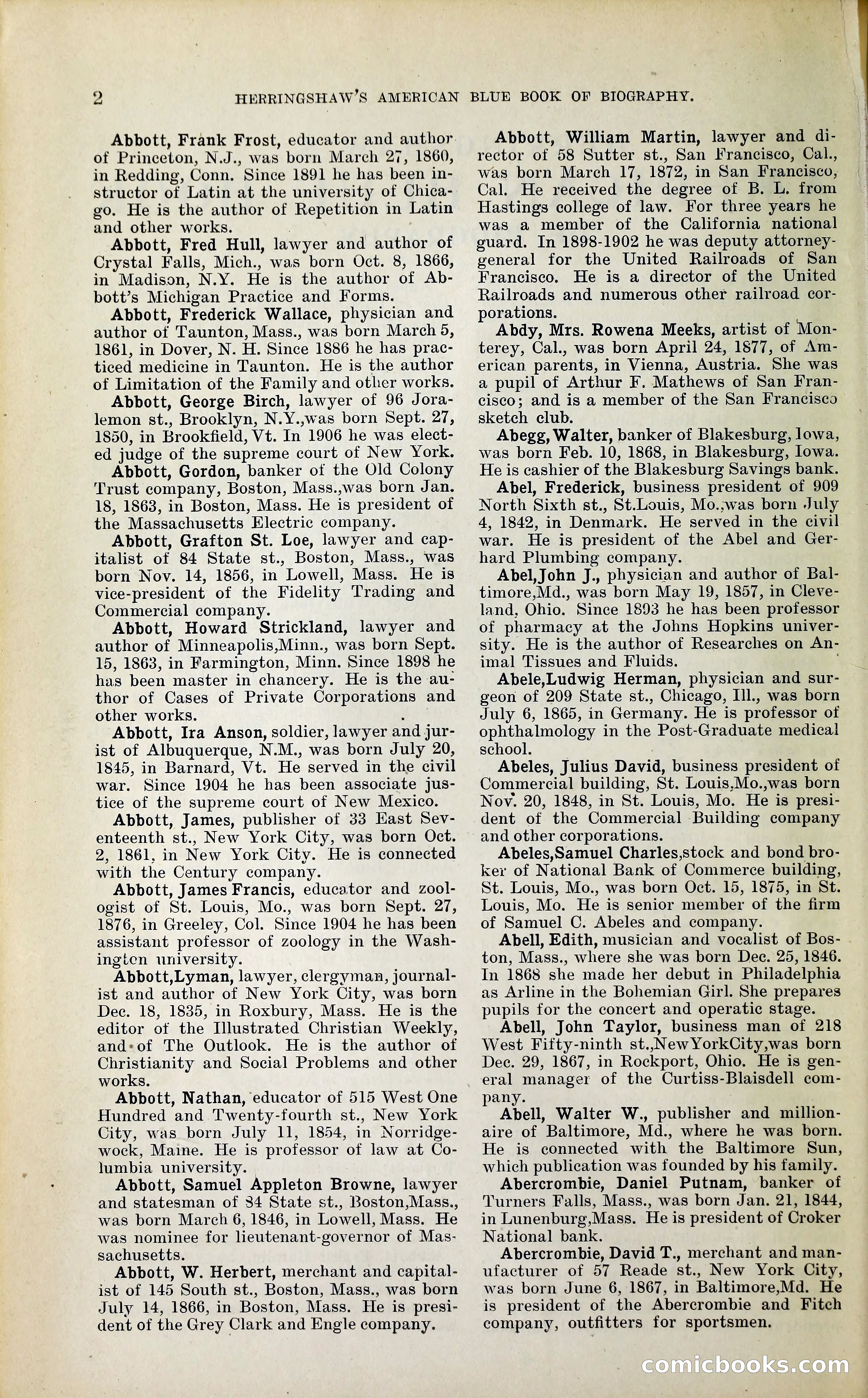 Herringshaw's American Blue Book of Biography — page 15 of 394