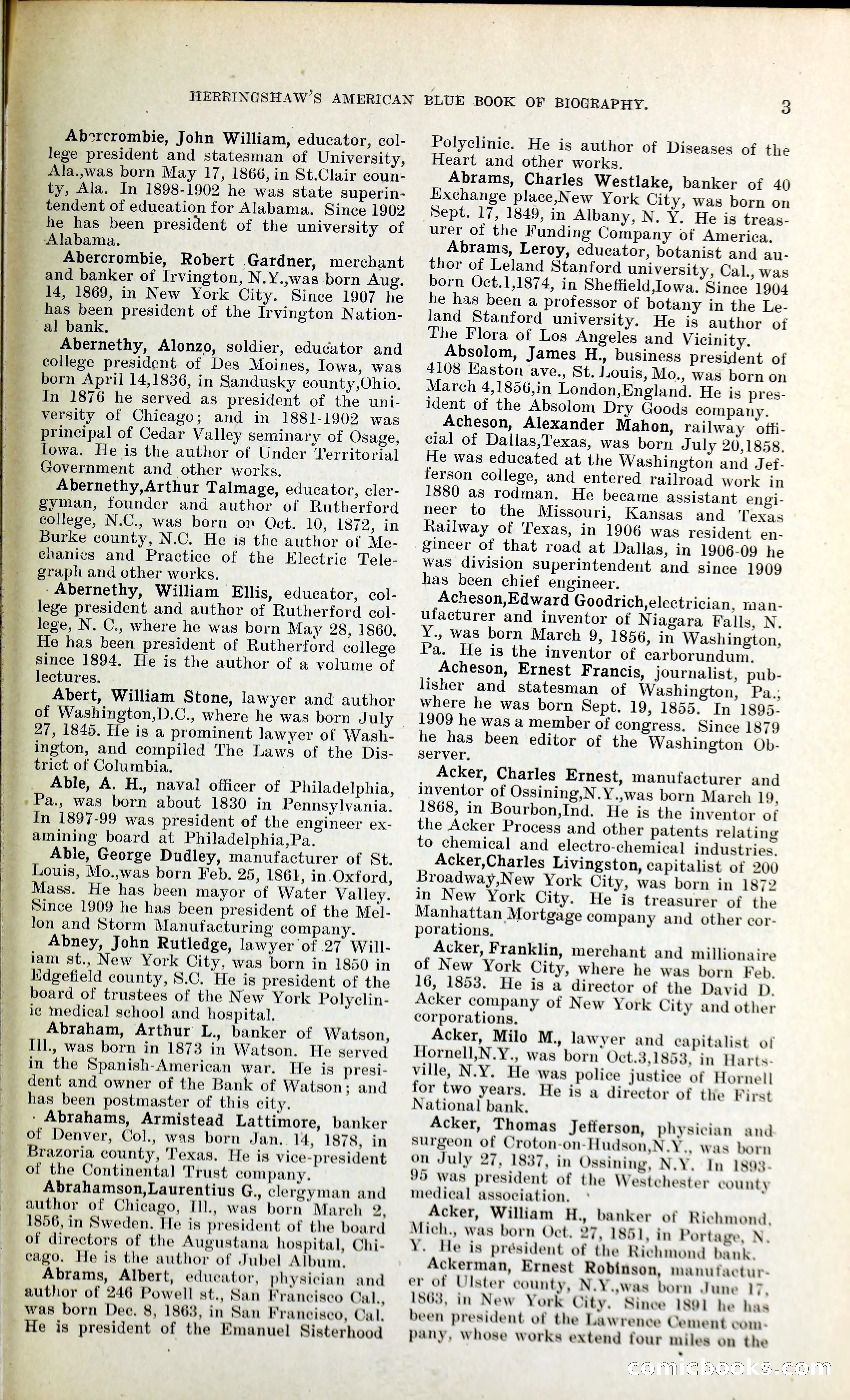Herringshaw's American Blue Book of Biography — page 16 of 394