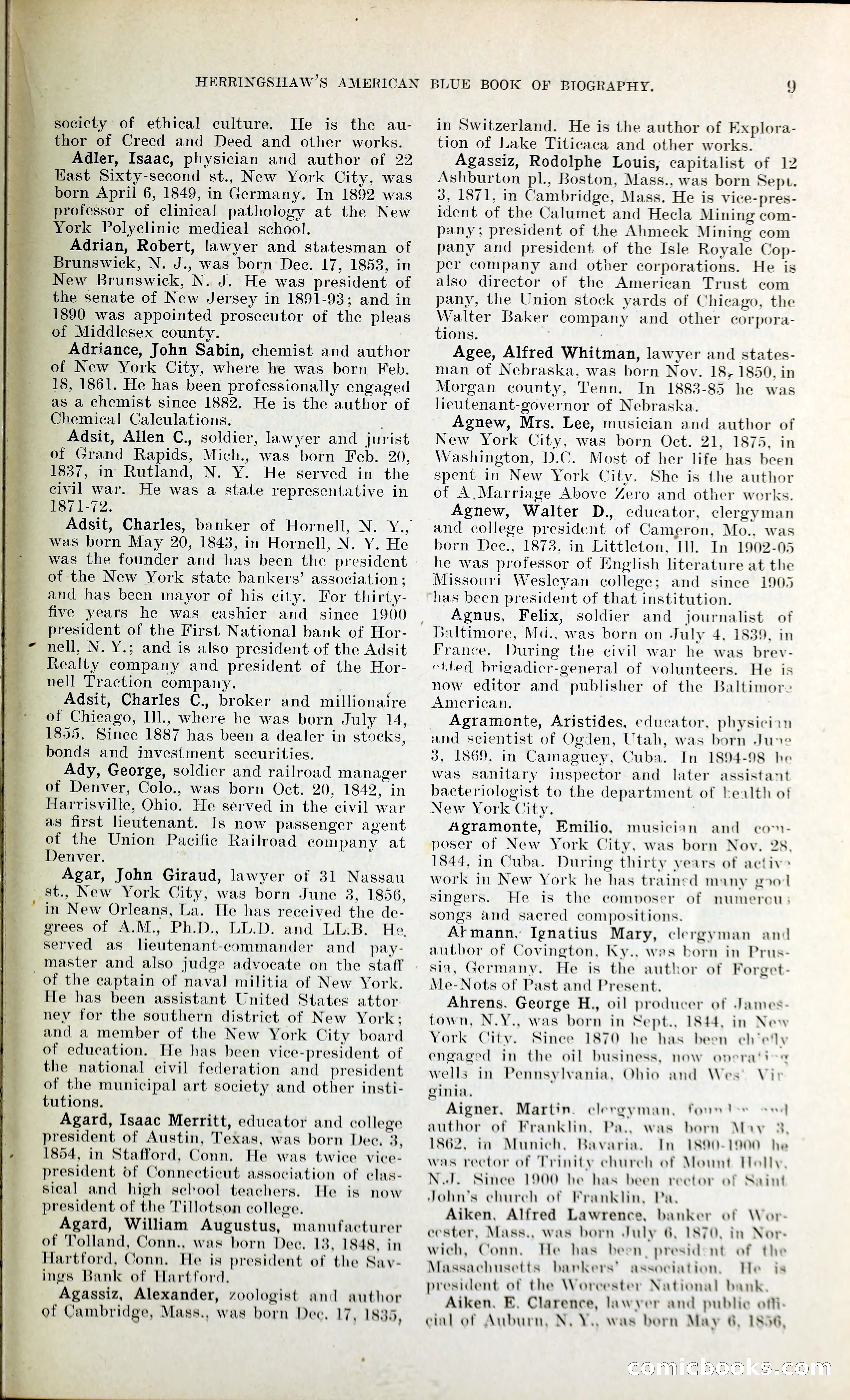 Herringshaw's American Blue Book of Biography — page 22 of 394