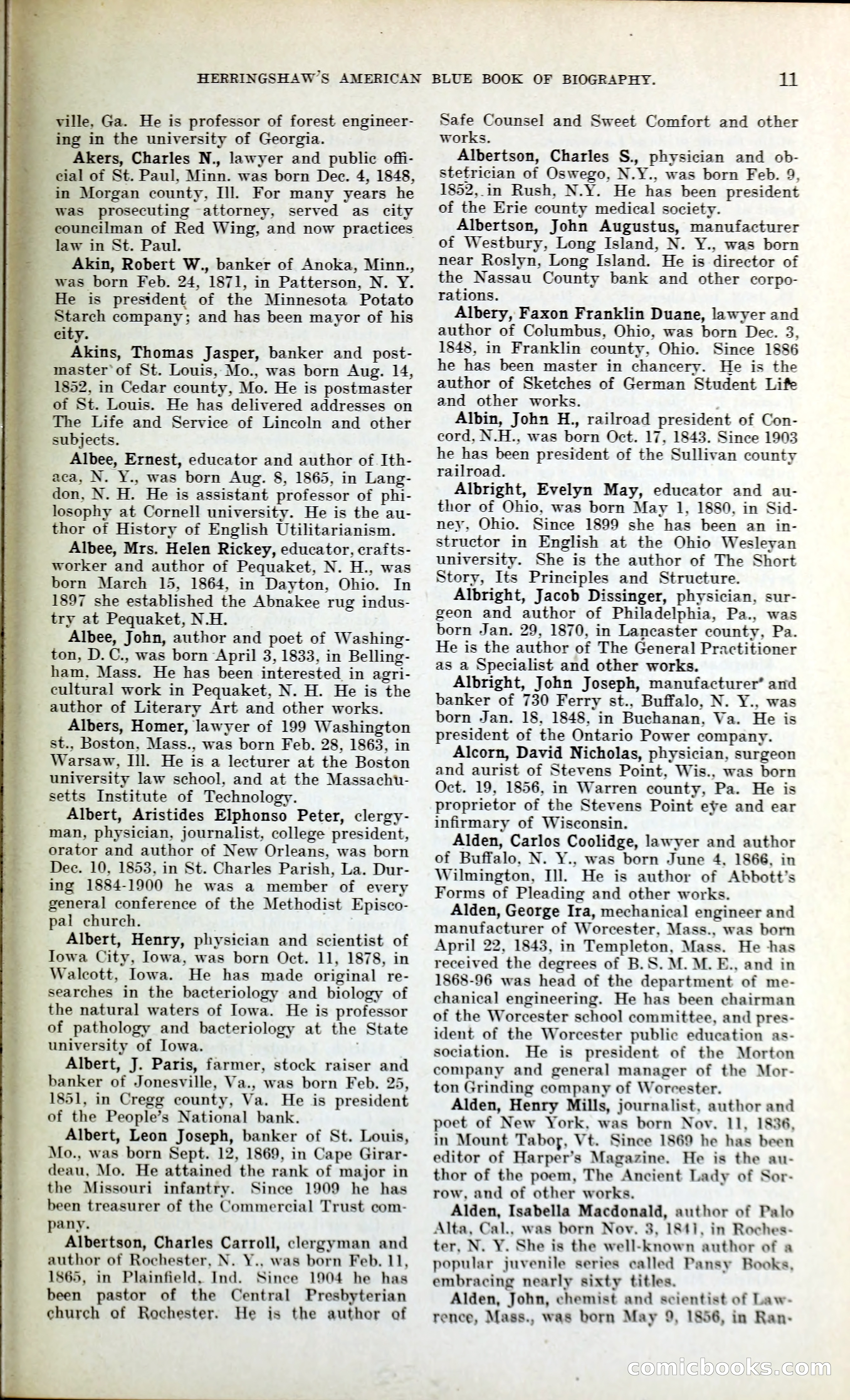 Herringshaw's American Blue Book of Biography — page 24 of 394