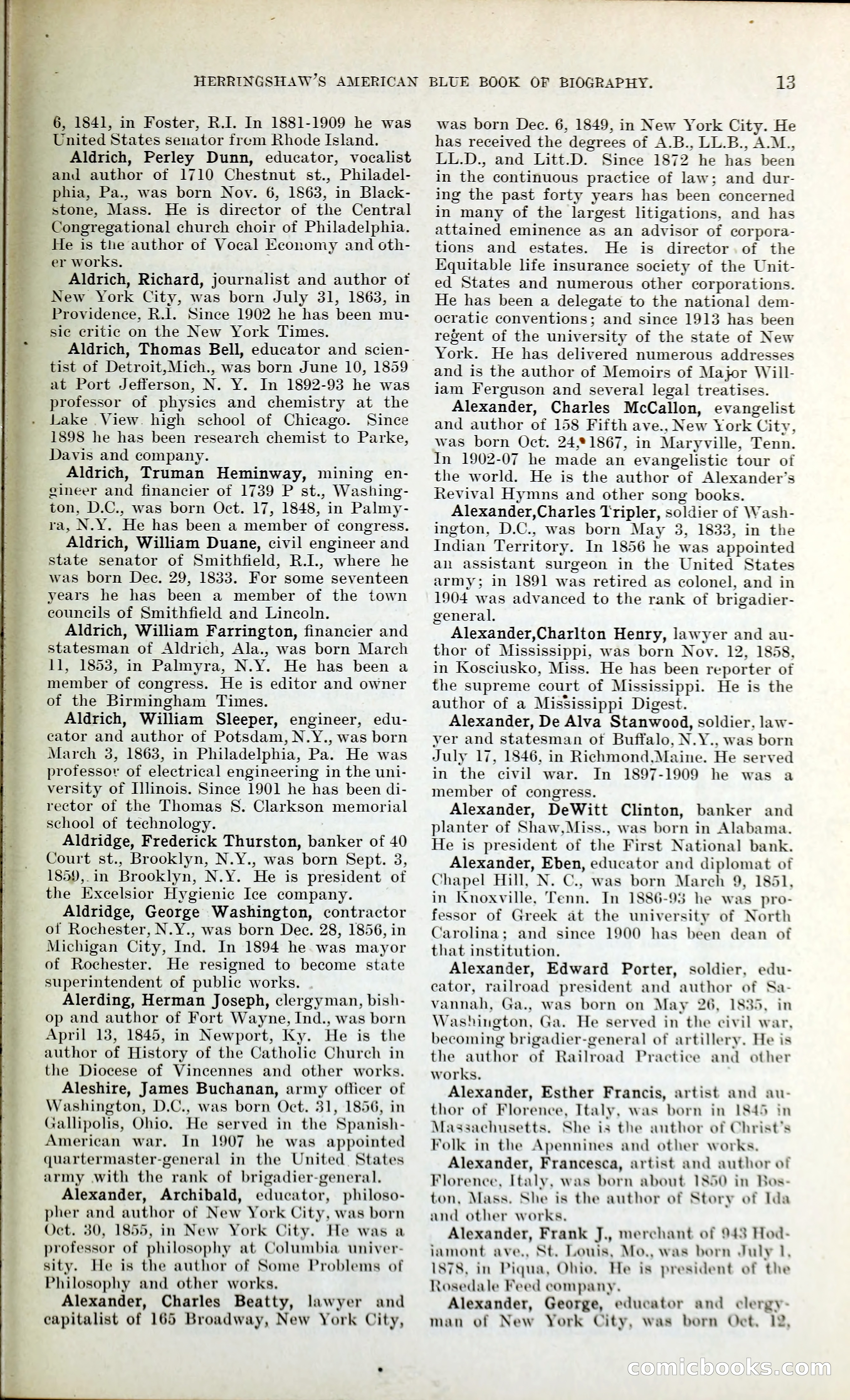 Herringshaw's American Blue Book of Biography — page 26 of 394