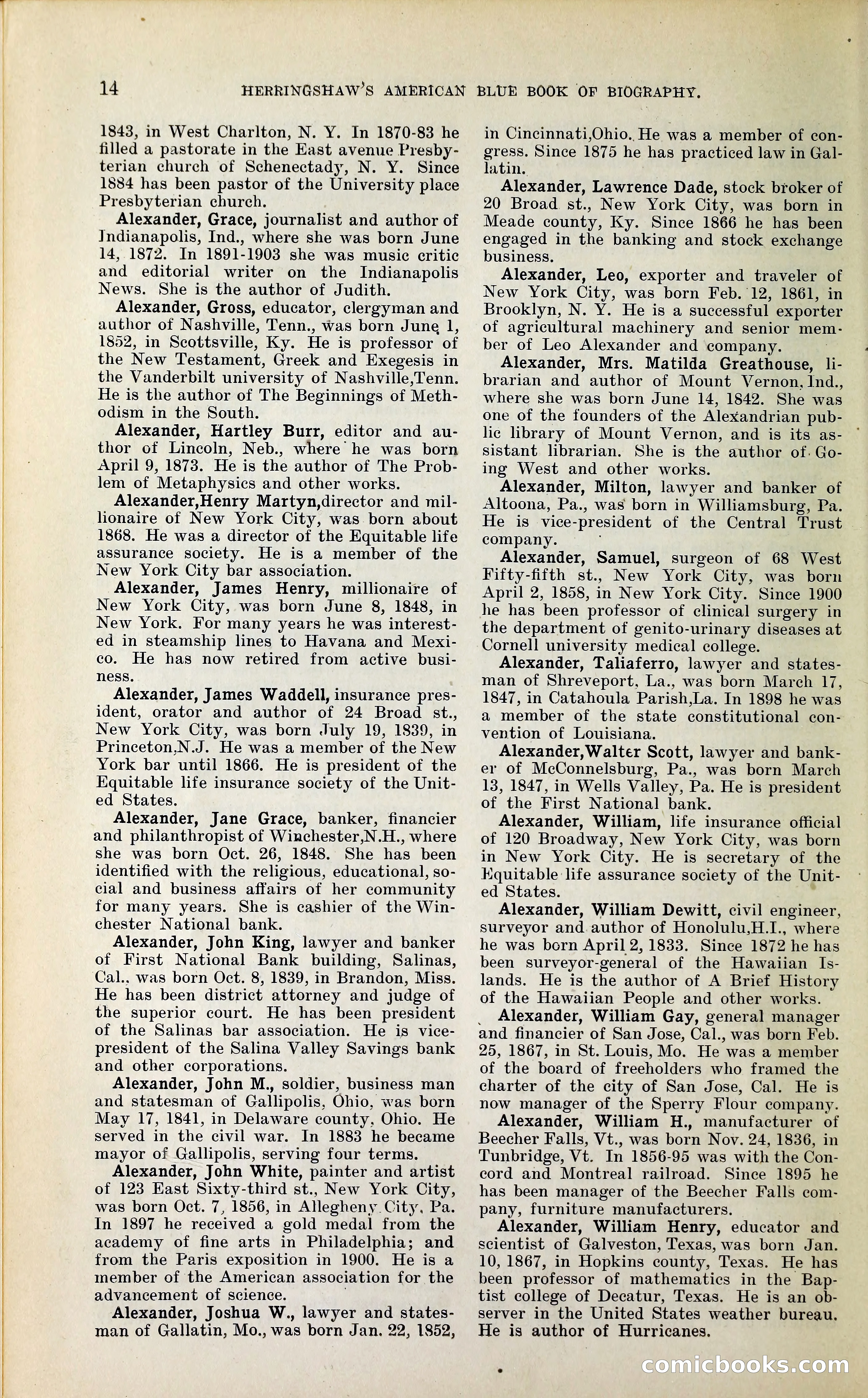 Herringshaw's American Blue Book of Biography — page 27 of 394