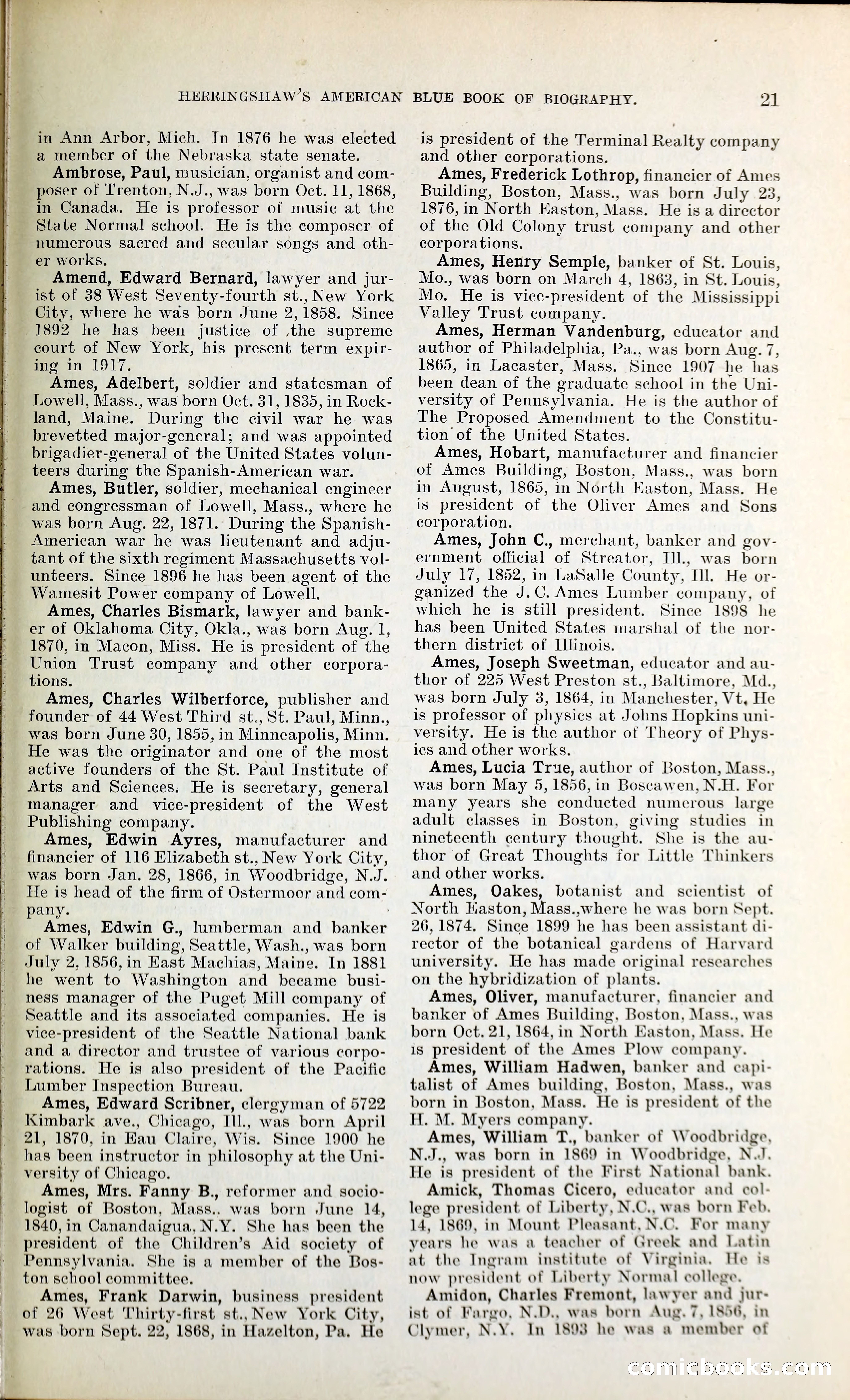 Herringshaw's American Blue Book of Biography — page 34 of 394