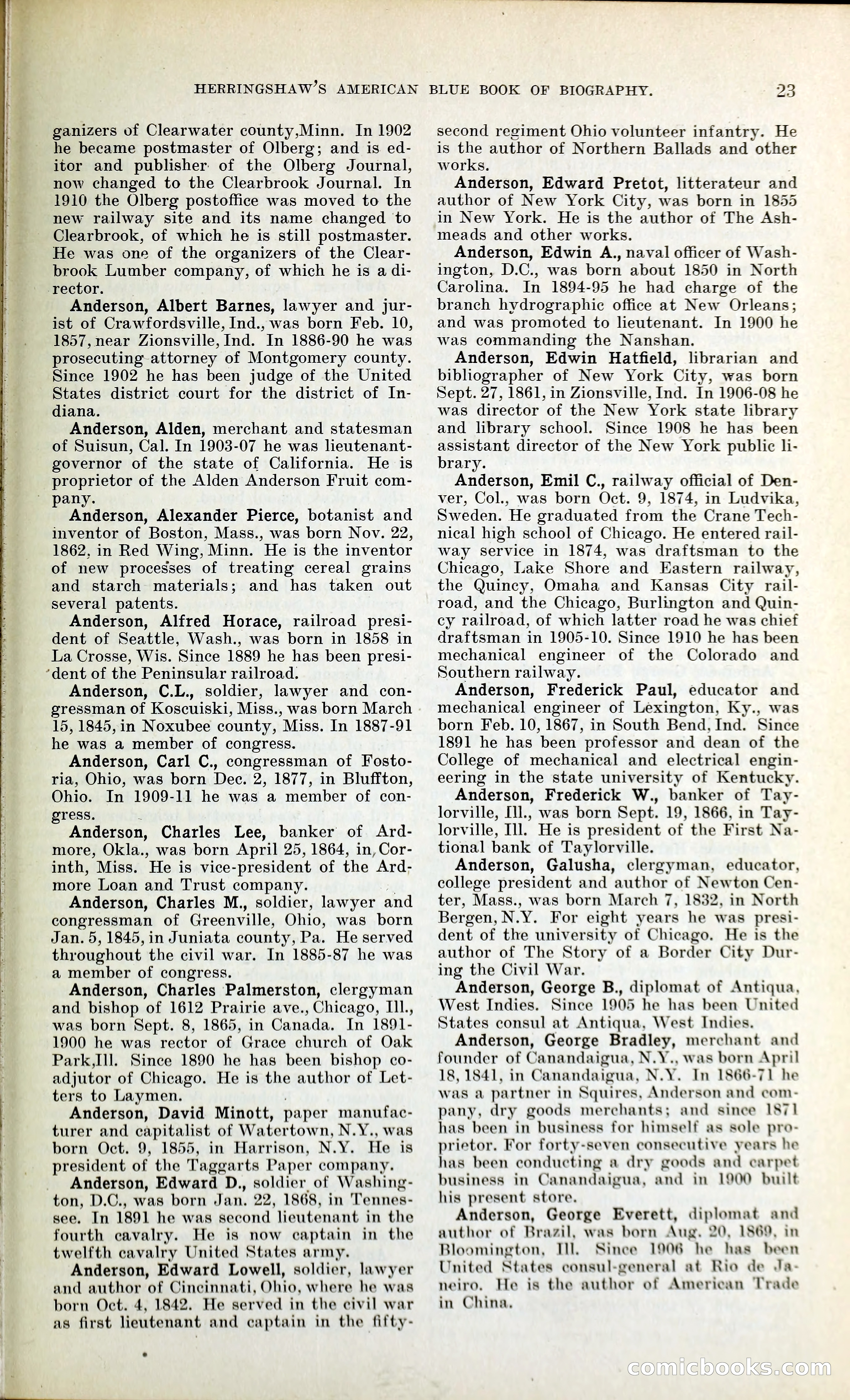 Herringshaw's American Blue Book of Biography — page 36 of 394