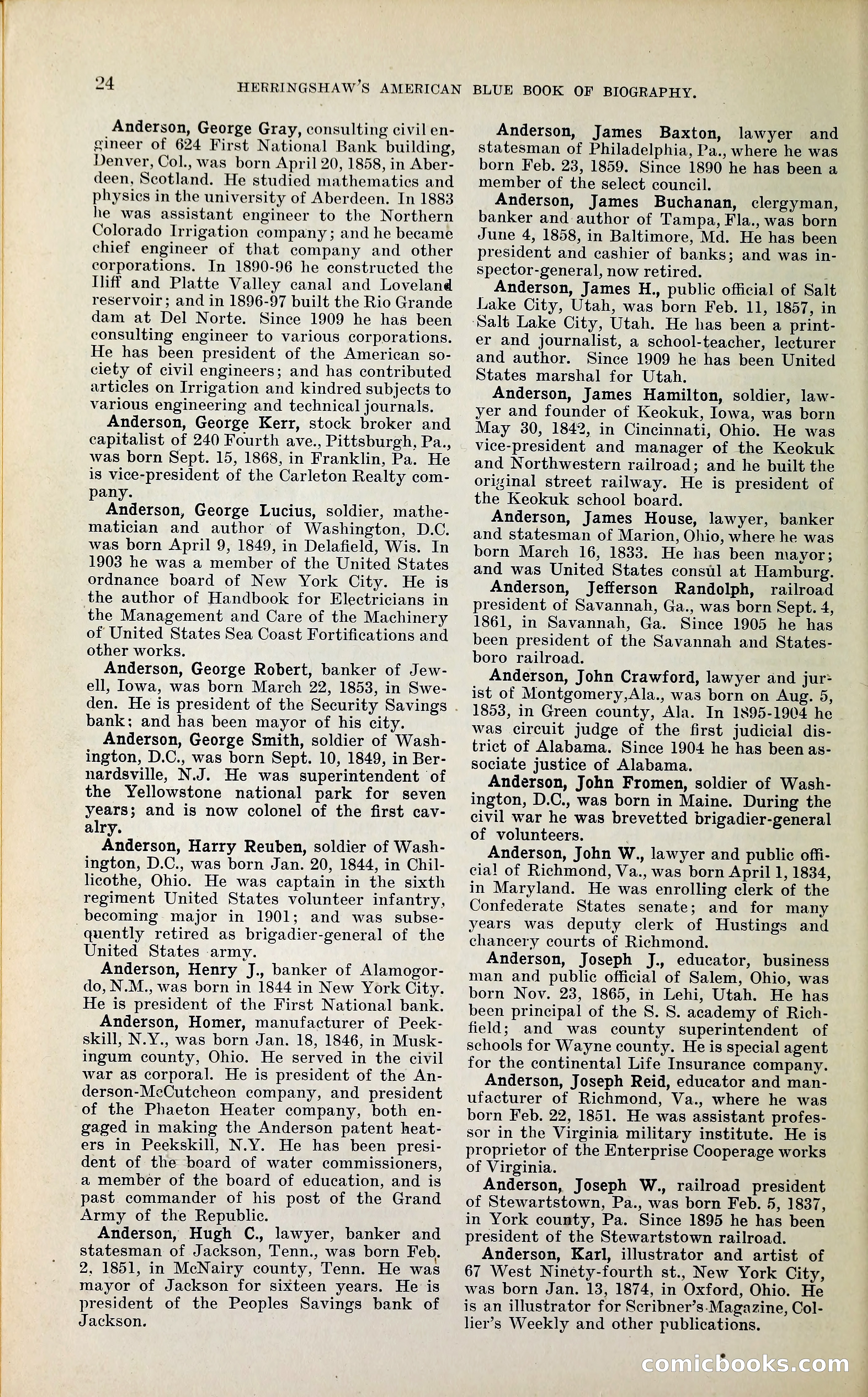 Herringshaw's American Blue Book of Biography — page 37 of 394
