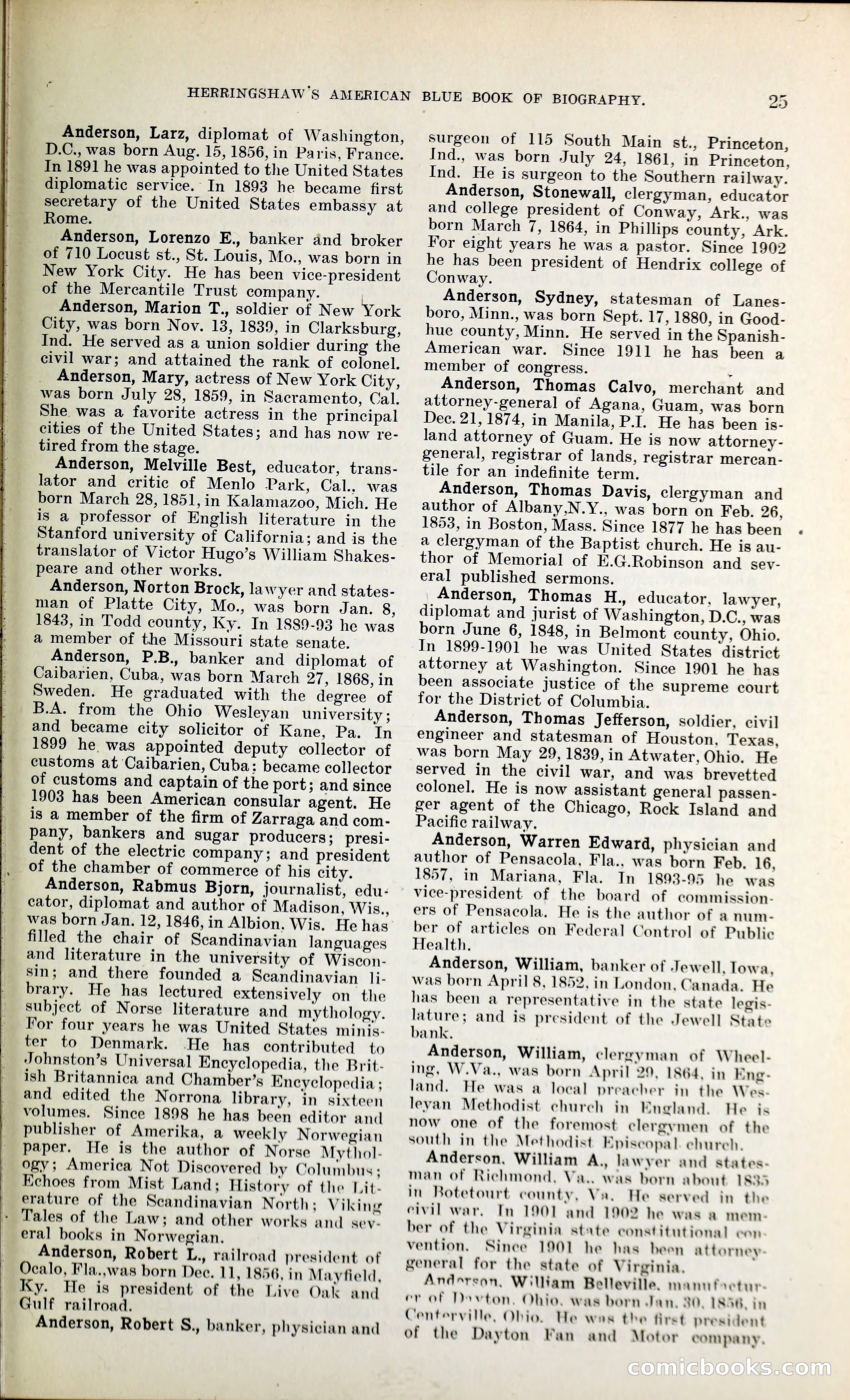 Herringshaw's American Blue Book of Biography — page 38 of 394