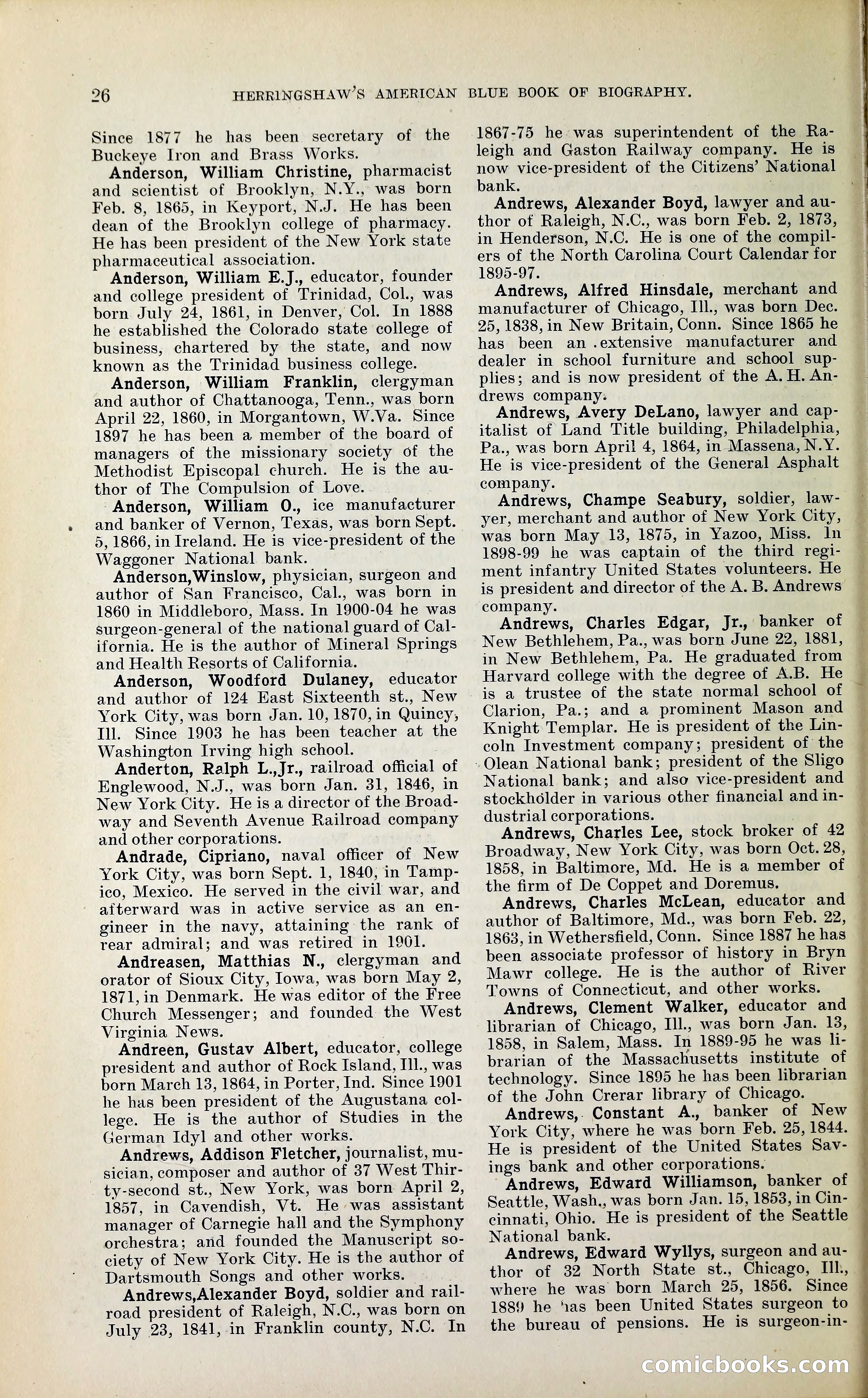 Herringshaw's American Blue Book of Biography — page 39 of 394