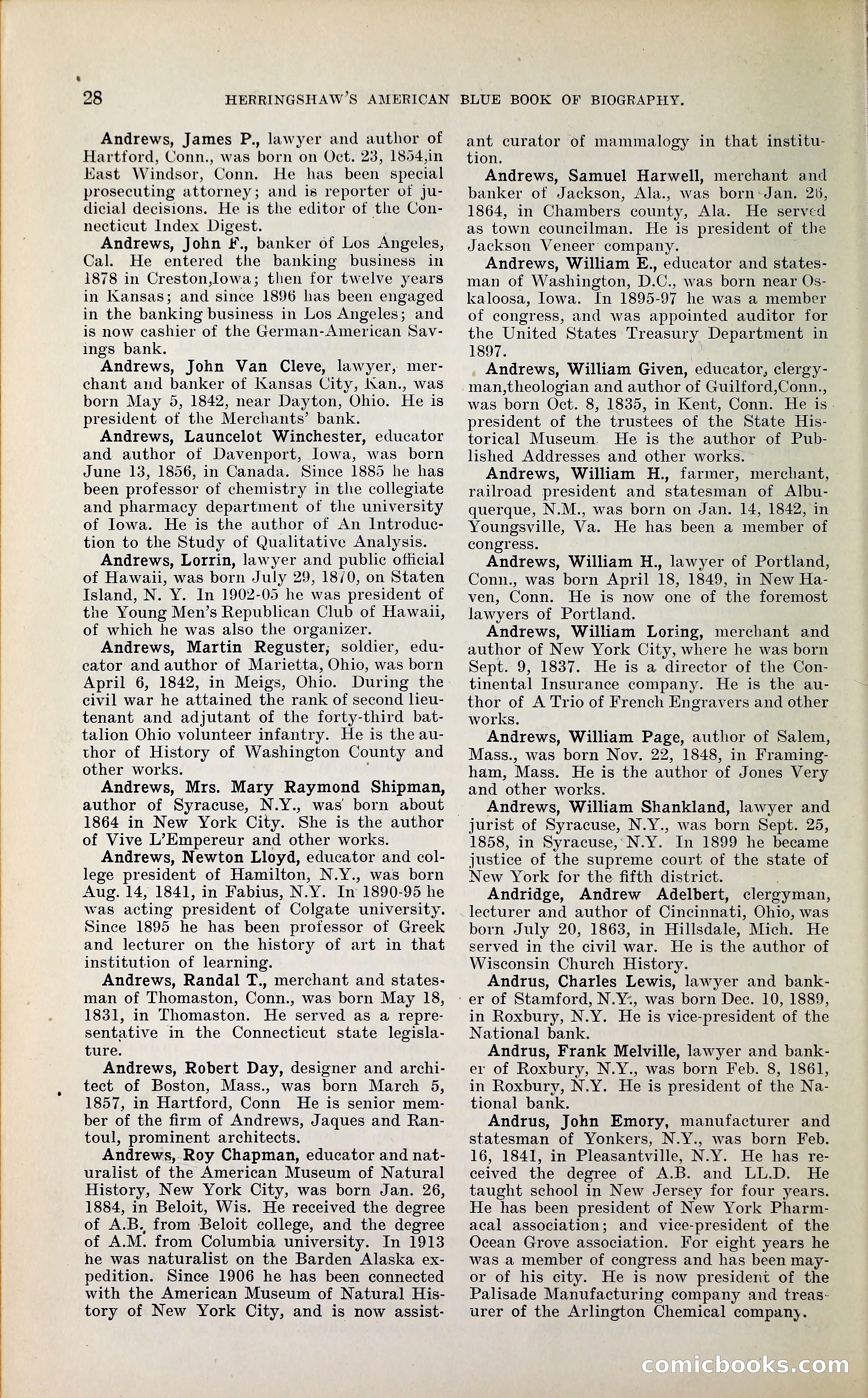Herringshaw's American Blue Book of Biography — page 41 of 394