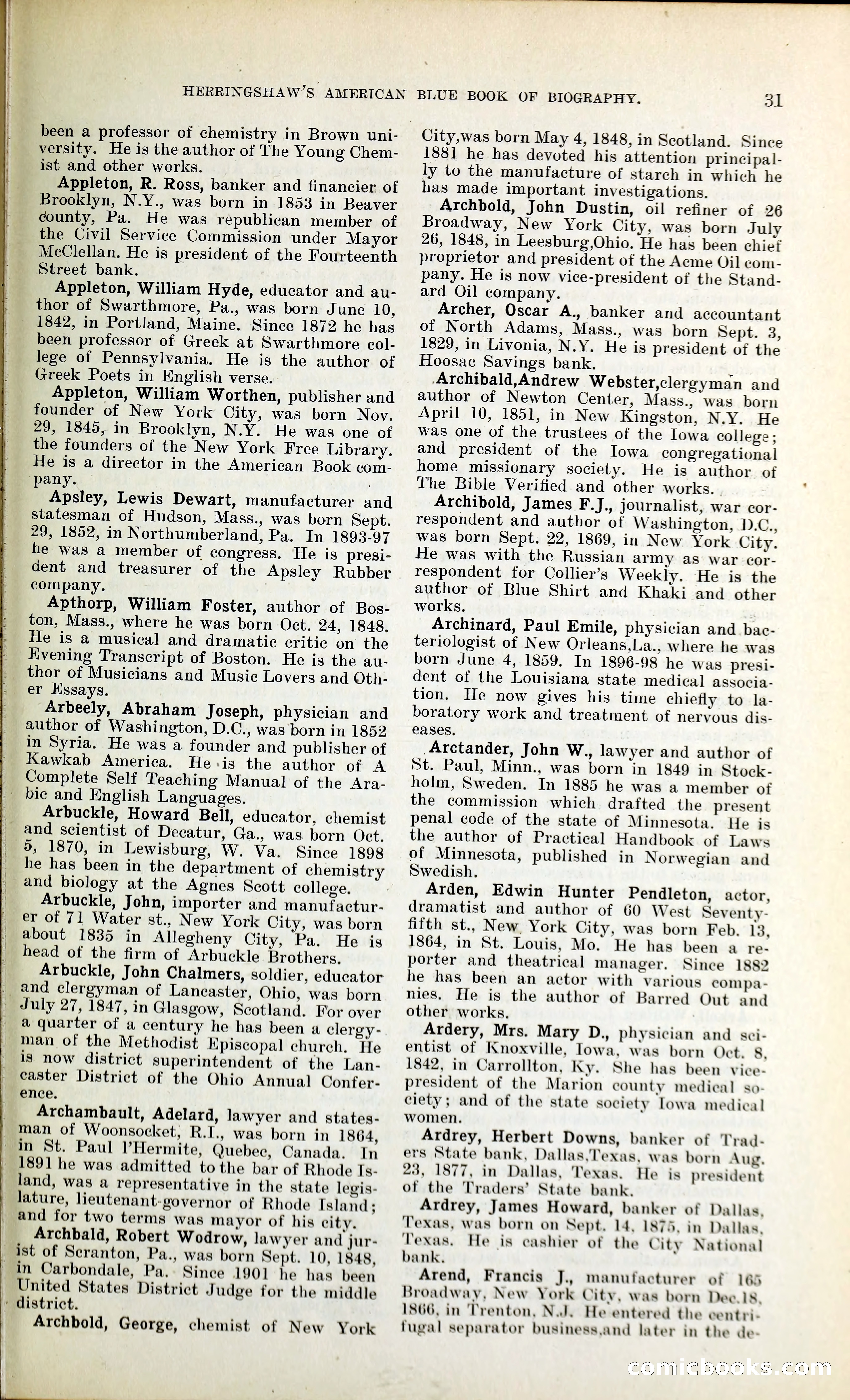 Herringshaw's American Blue Book of Biography — page 44 of 394