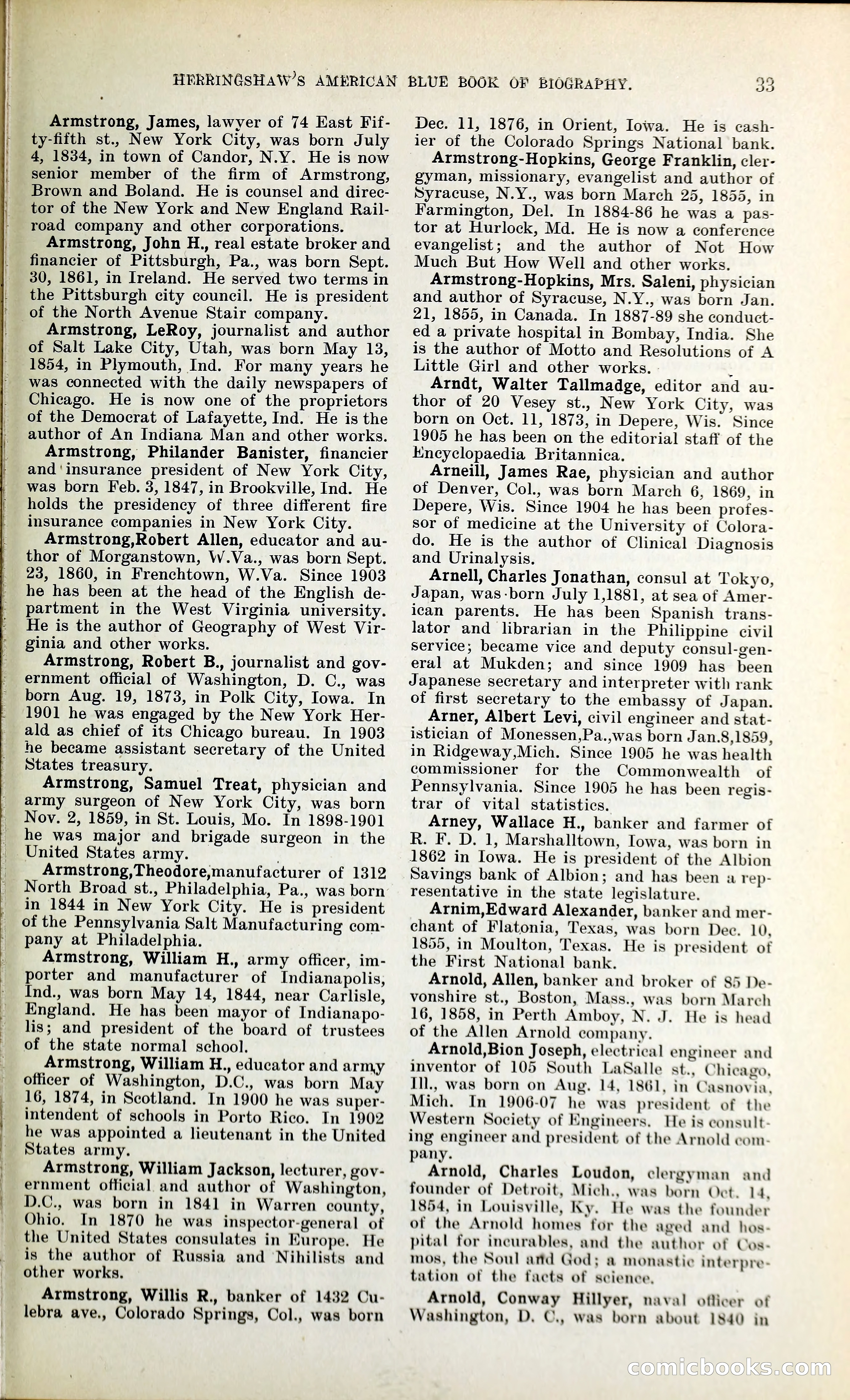 Herringshaw's American Blue Book of Biography — page 46 of 394