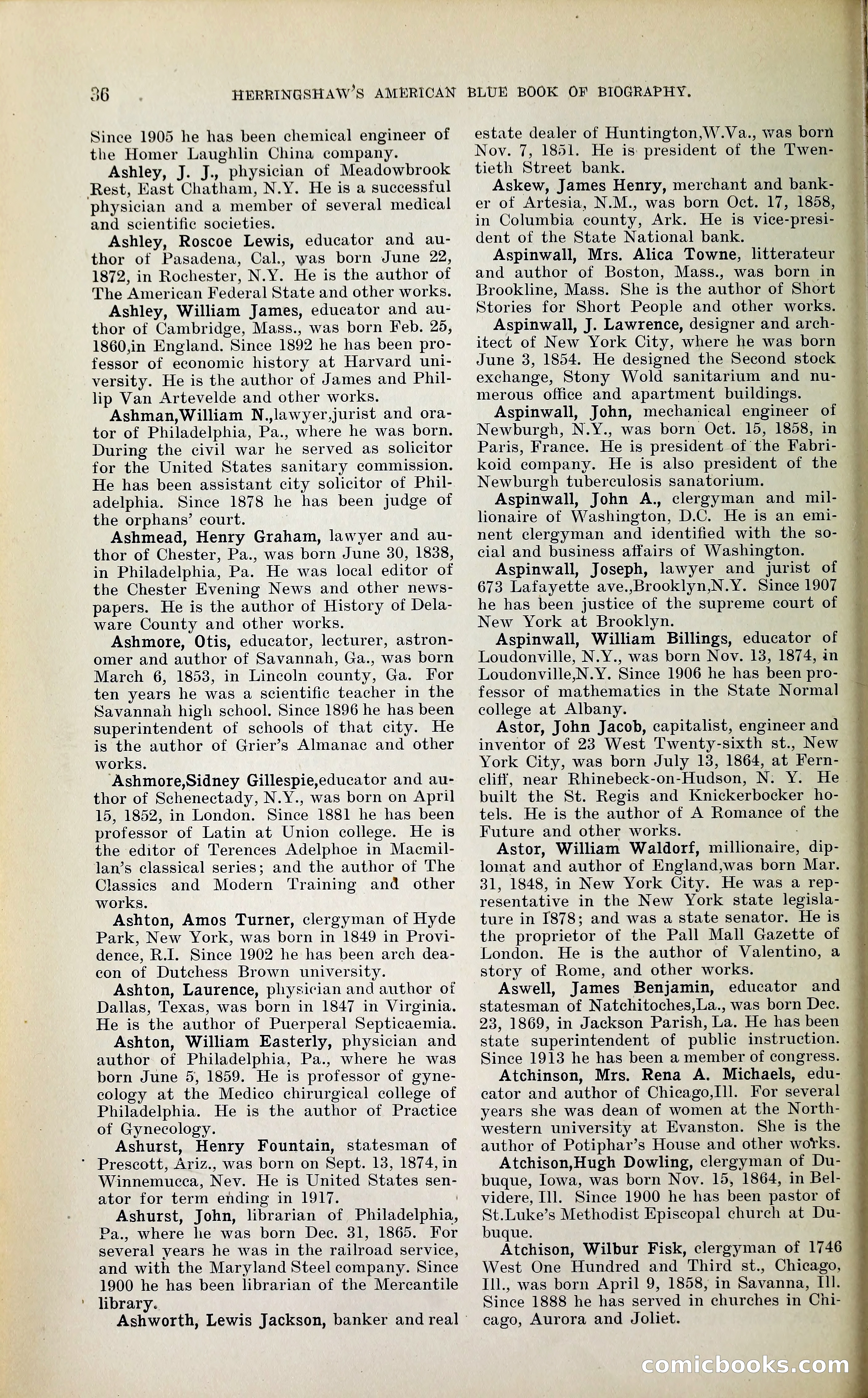Herringshaw's American Blue Book of Biography — page 49 of 394