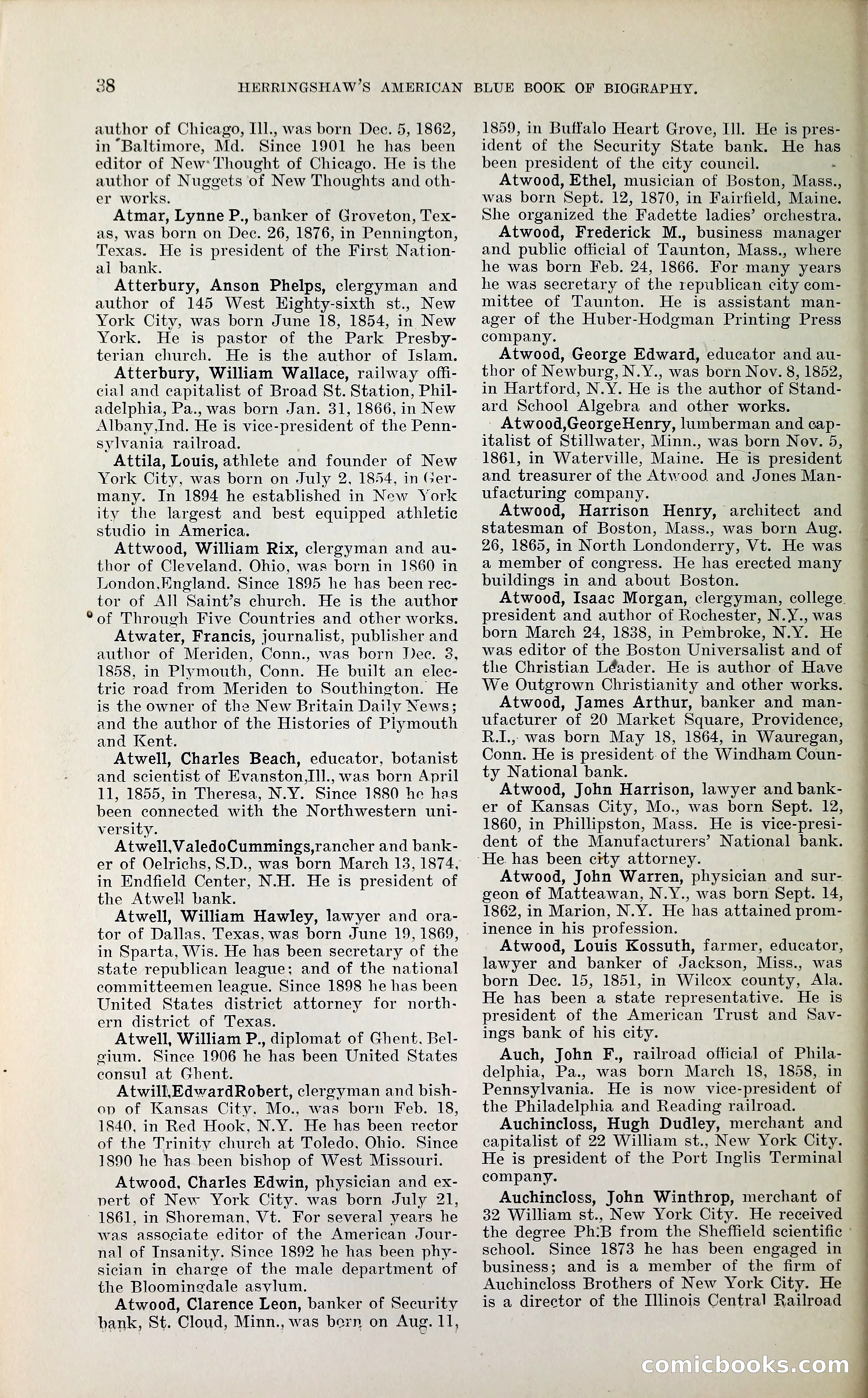 Herringshaw's American Blue Book of Biography — page 51 of 394