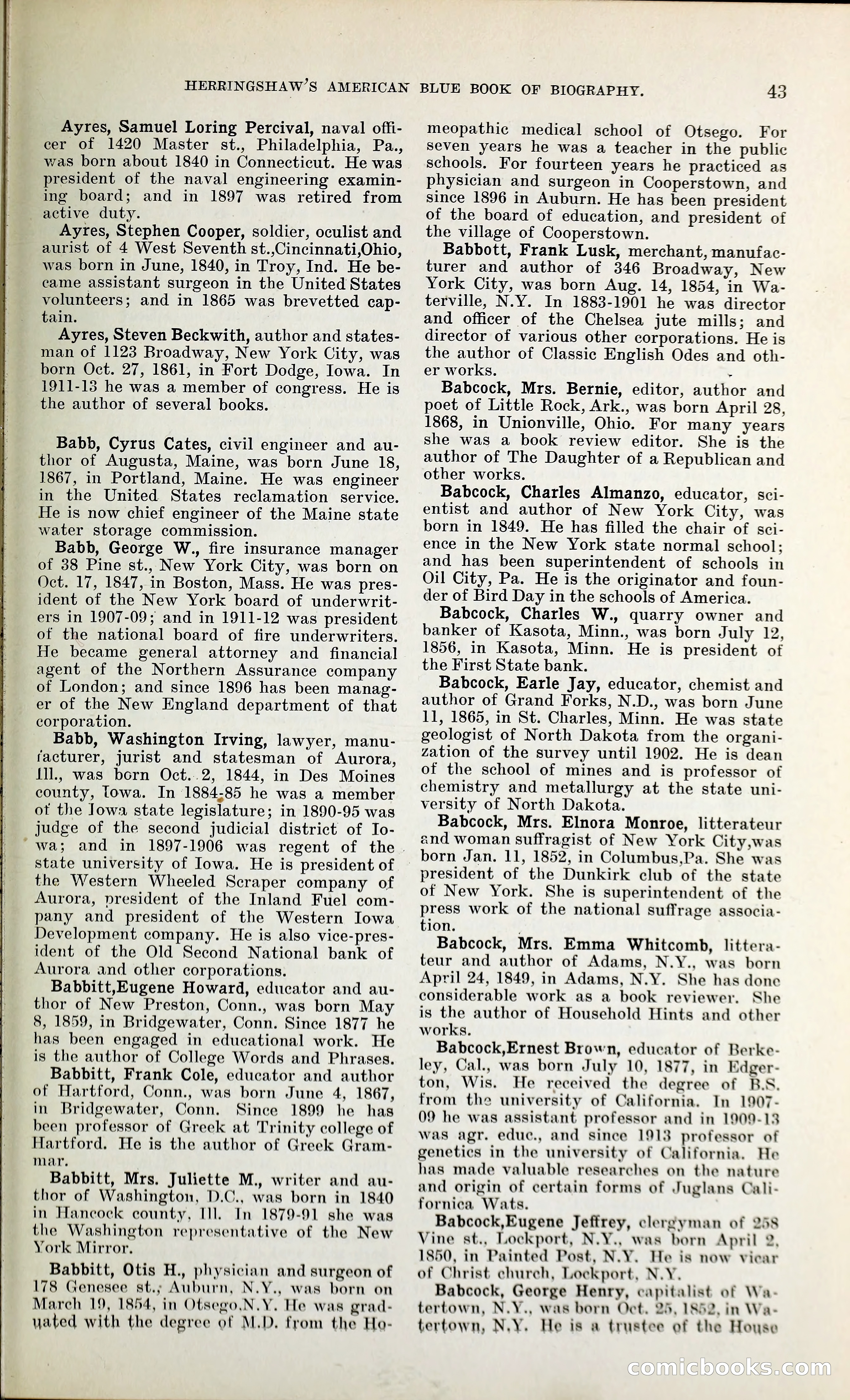 Herringshaw's American Blue Book of Biography — page 56 of 394