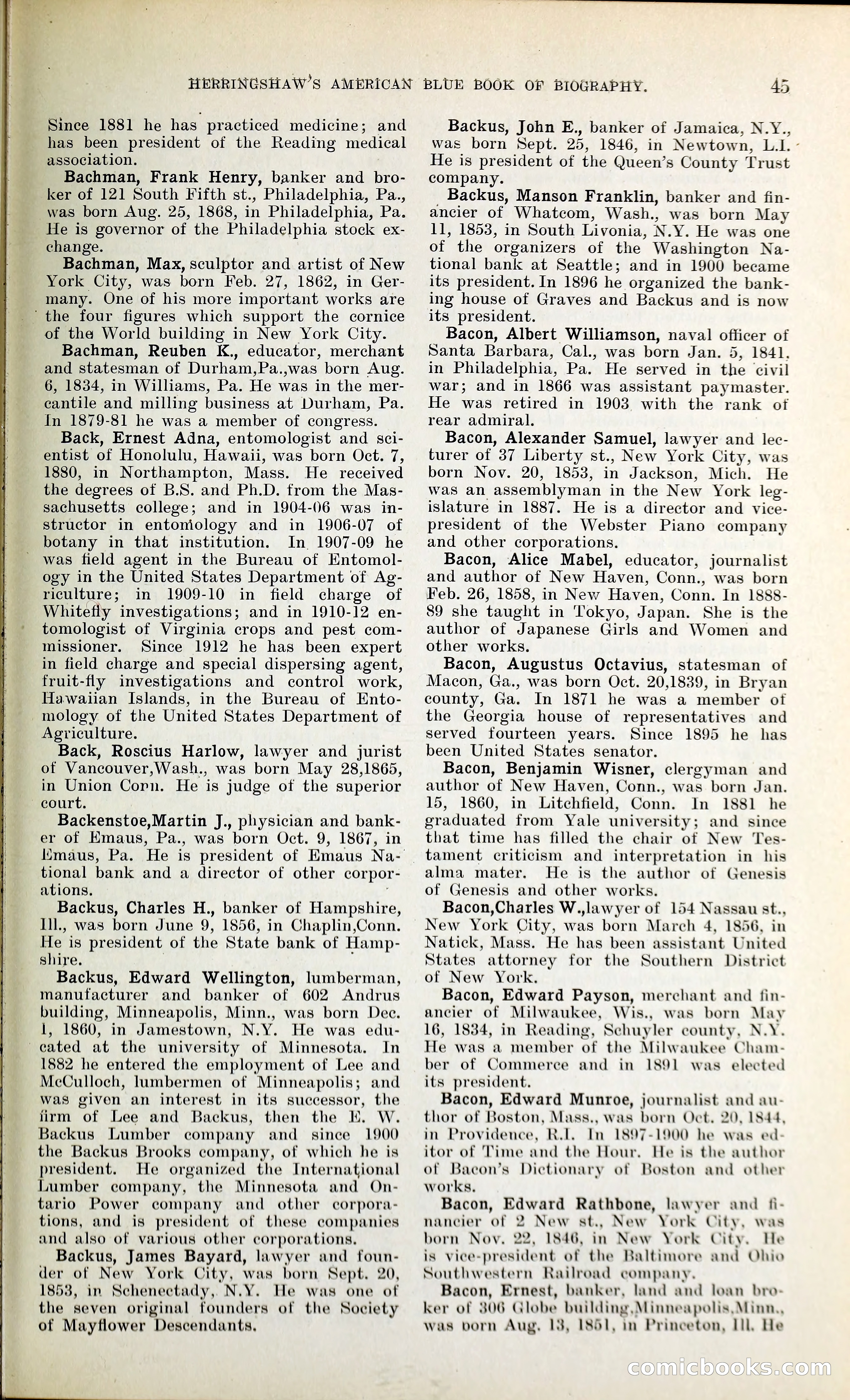 Herringshaw's American Blue Book of Biography — page 58 of 394