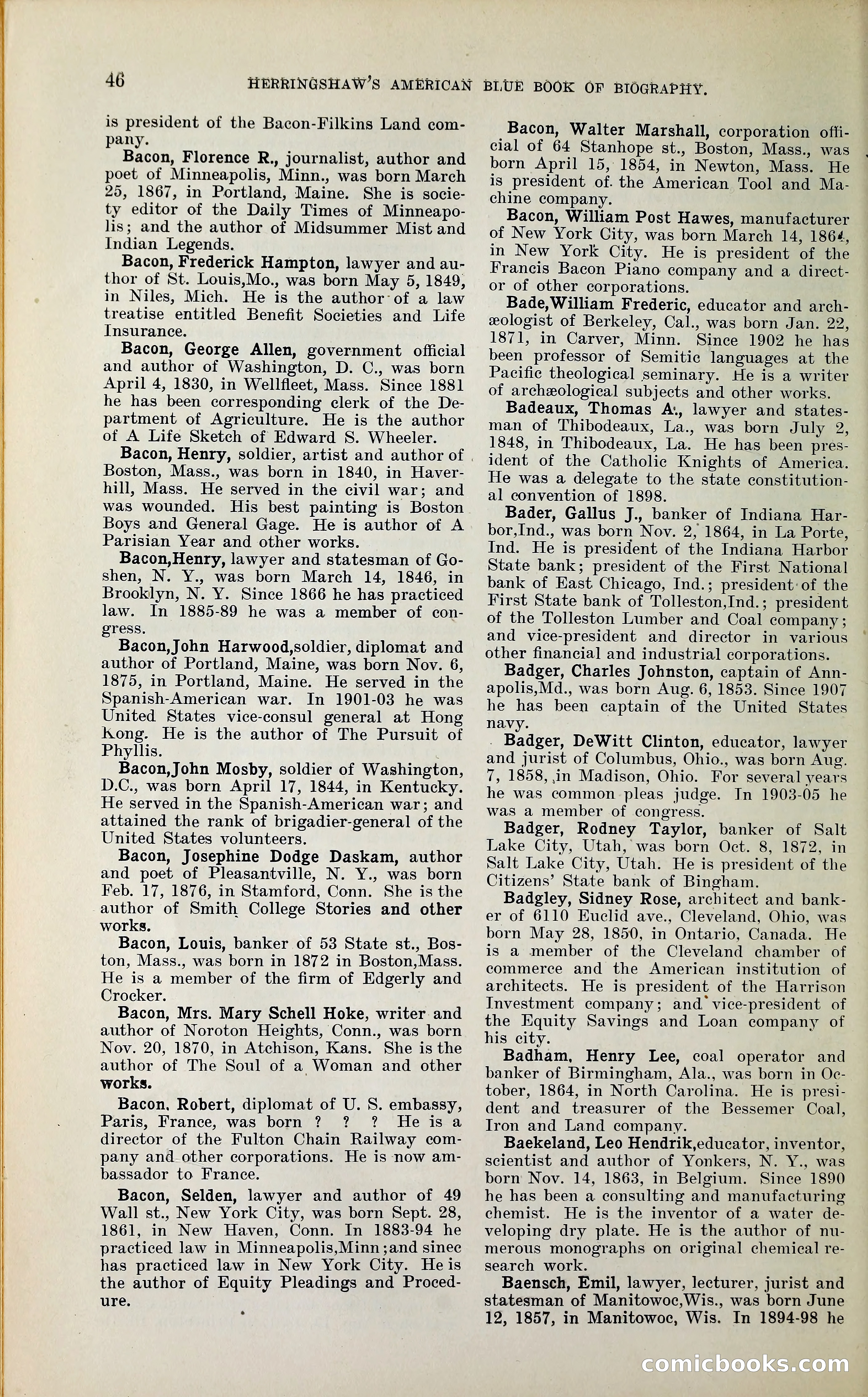 Herringshaw's American Blue Book of Biography — page 59 of 394