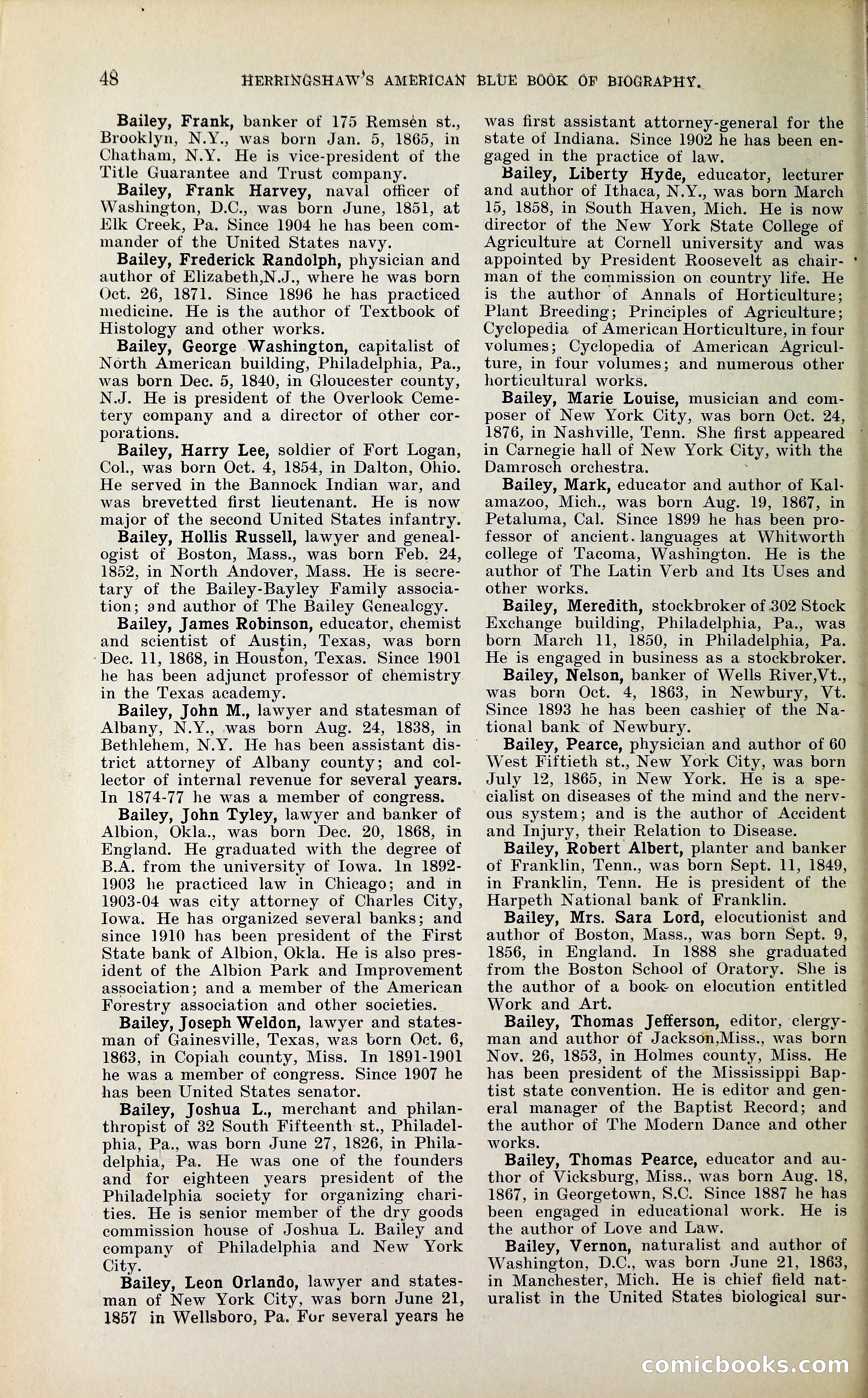 Herringshaw's American Blue Book of Biography — page 61 of 394