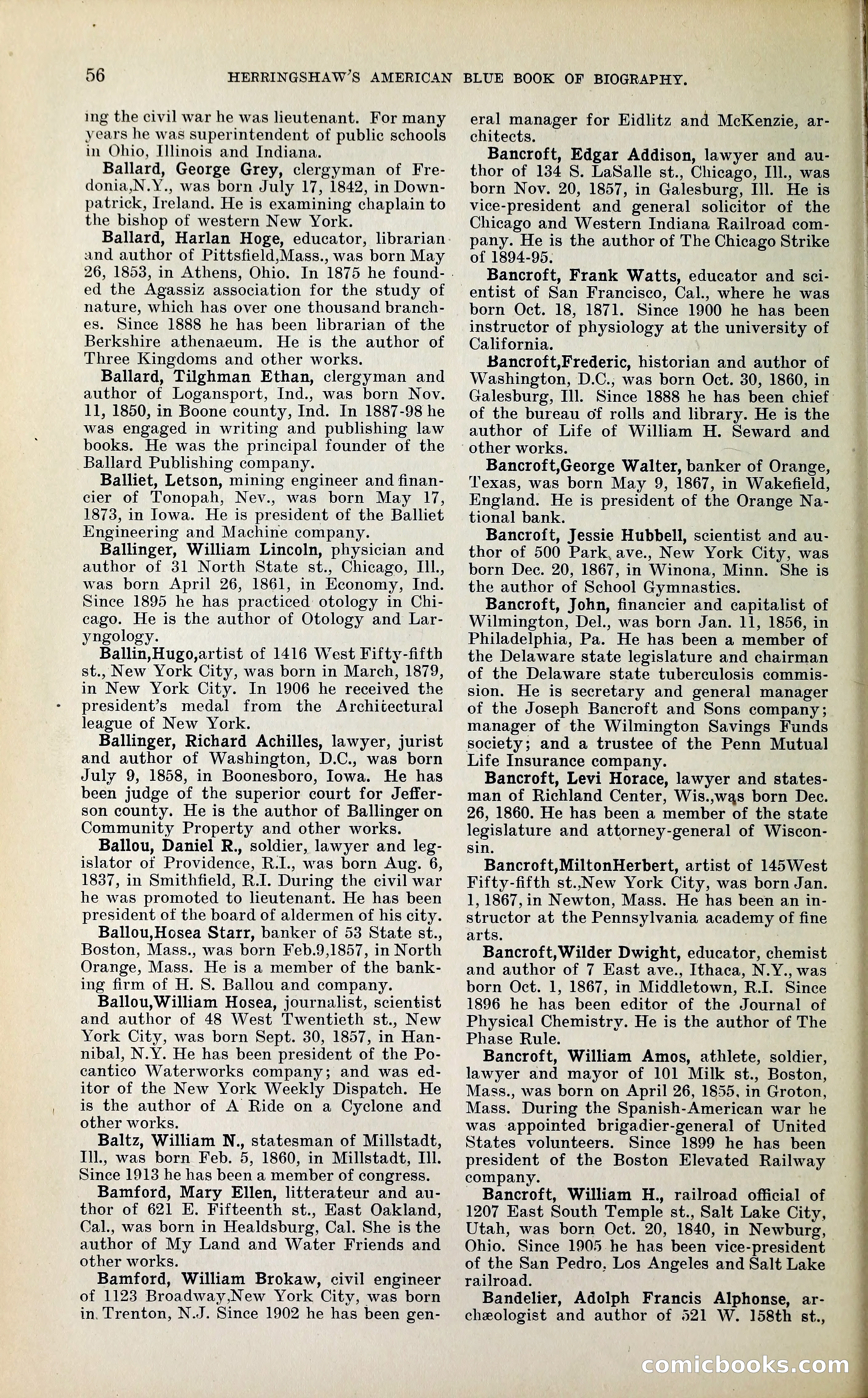 Herringshaw's American Blue Book of Biography — page 69 of 394