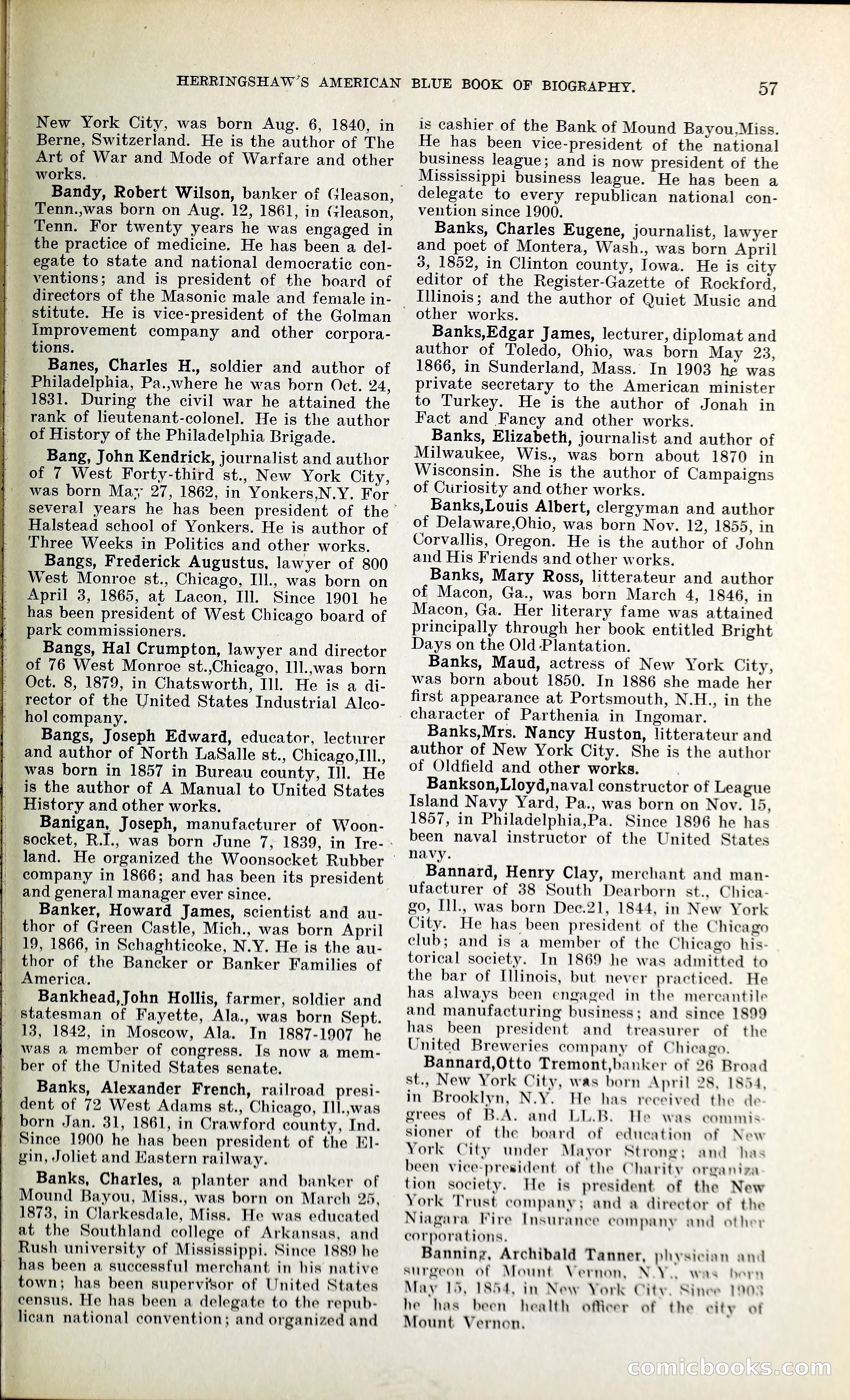 Herringshaw's American Blue Book of Biography — page 70 of 394