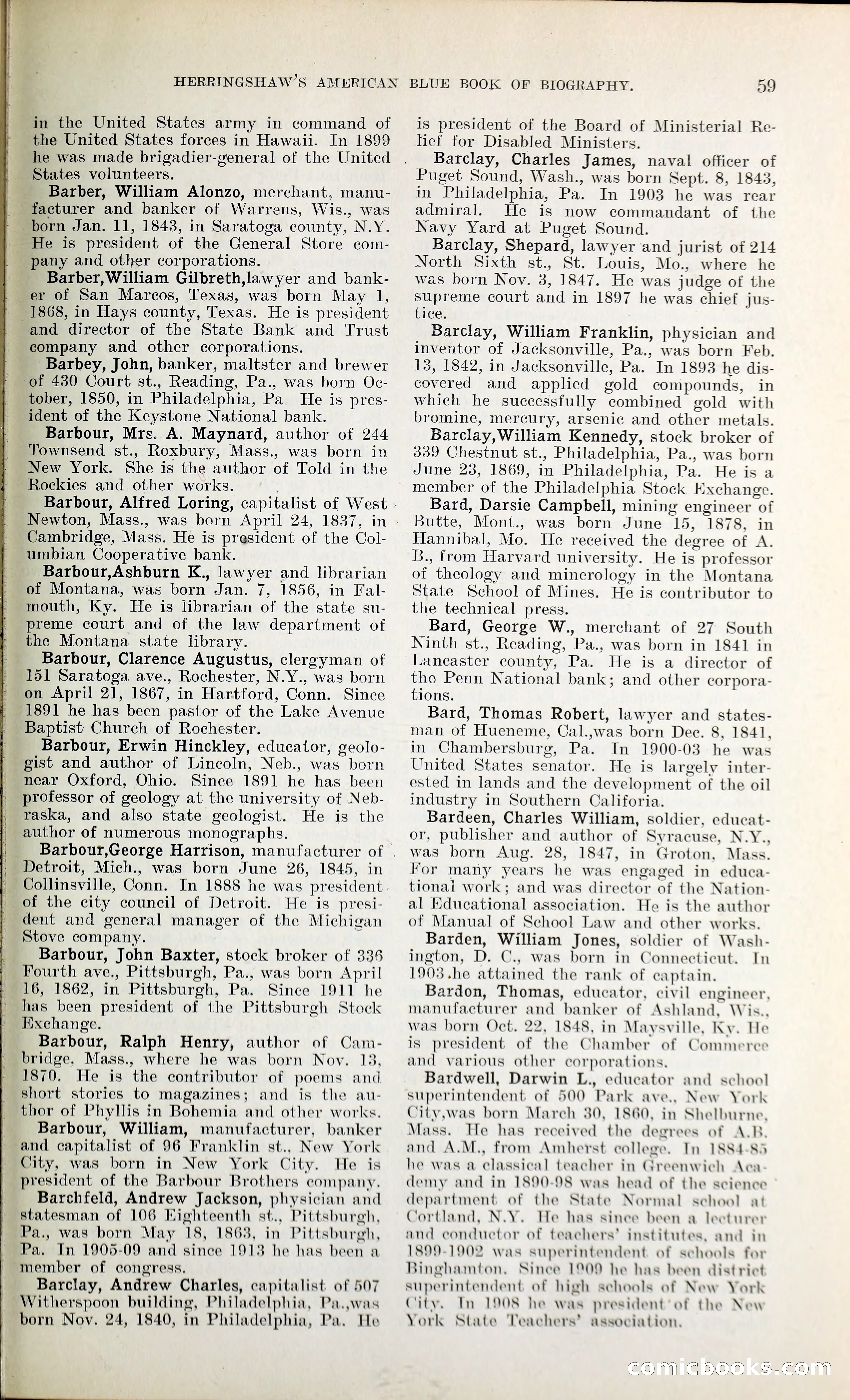 Herringshaw's American Blue Book of Biography — page 72 of 394