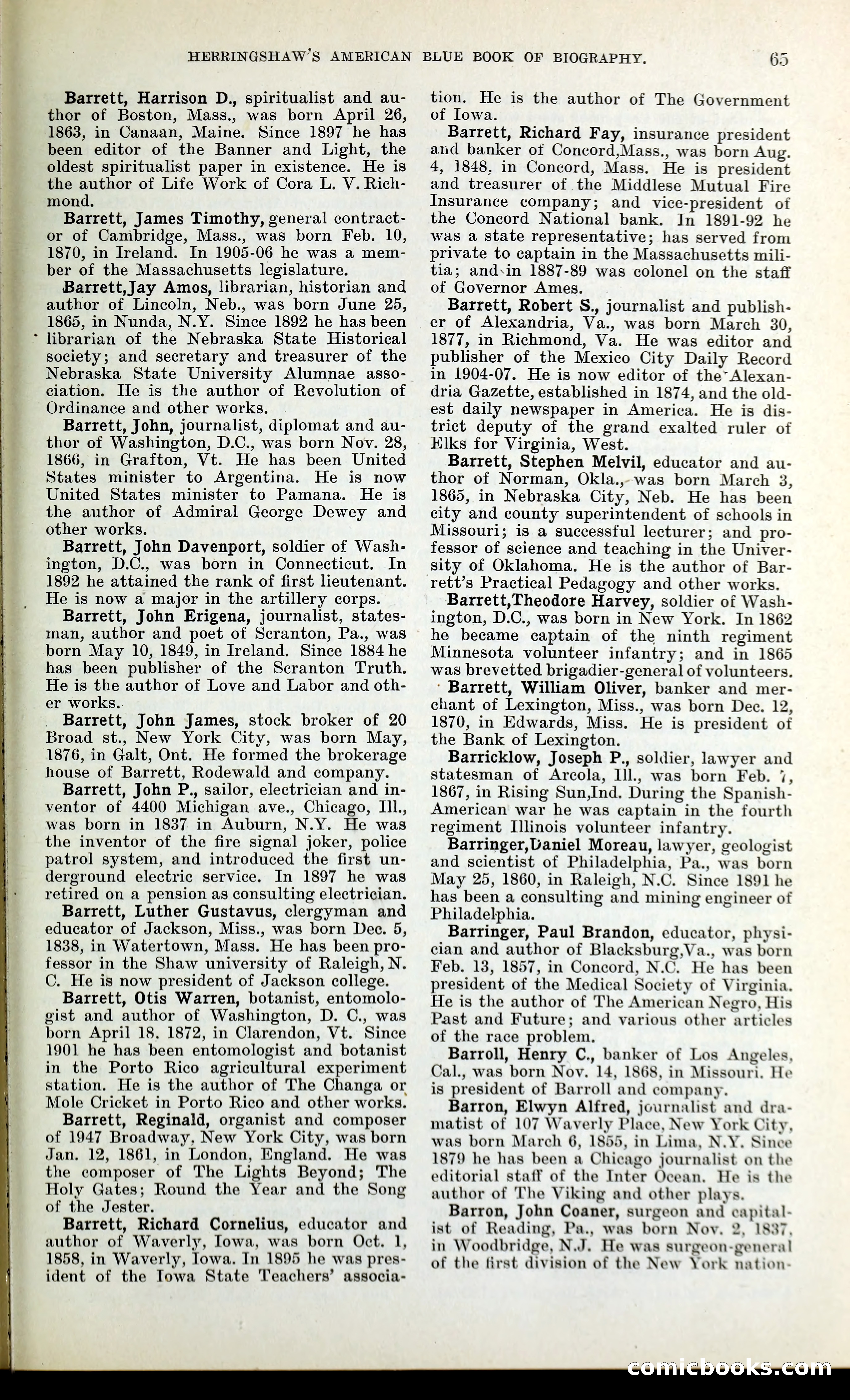 Herringshaw's American Blue Book of Biography — page 78 of 394