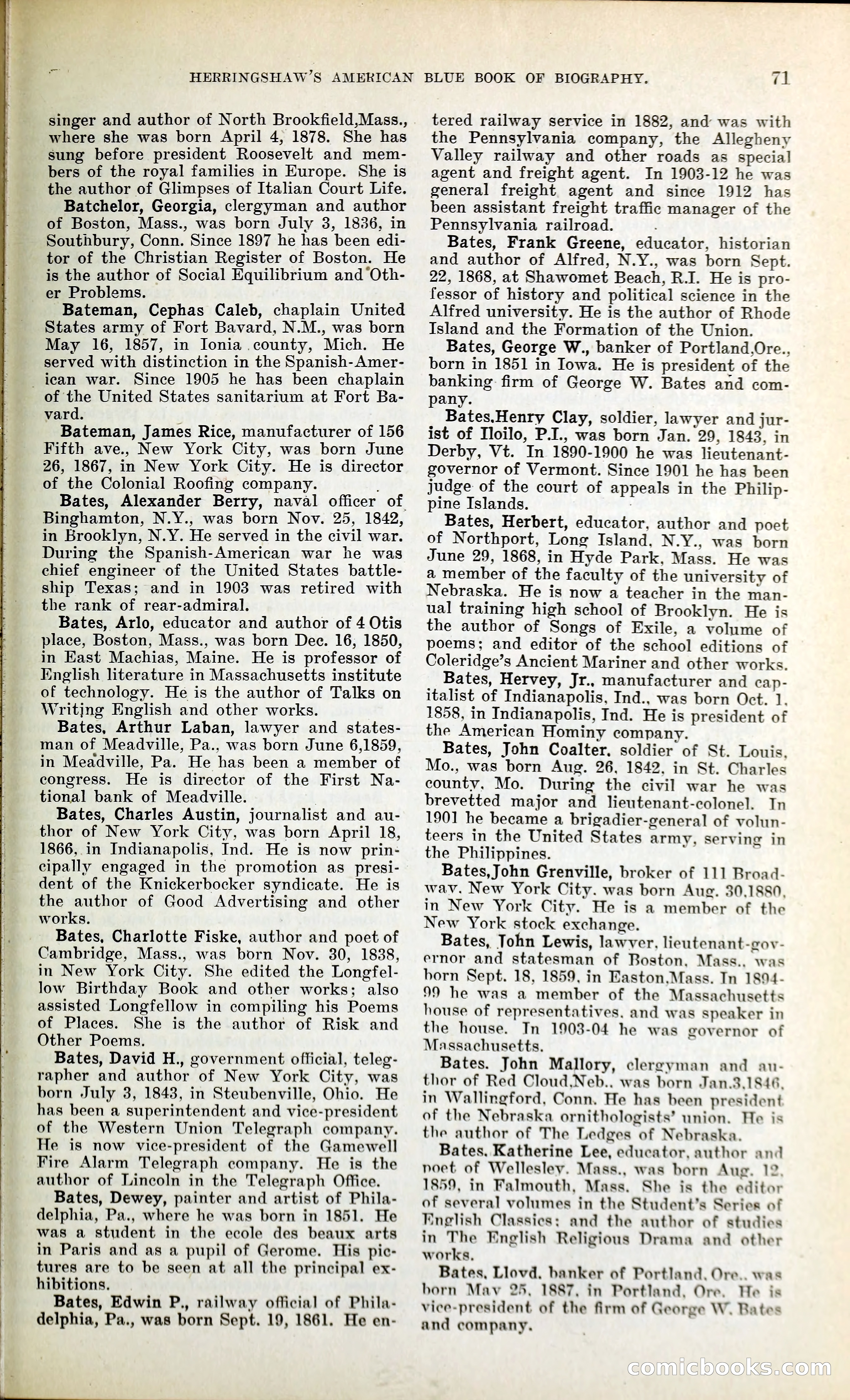Herringshaw's American Blue Book of Biography — page 84 of 394