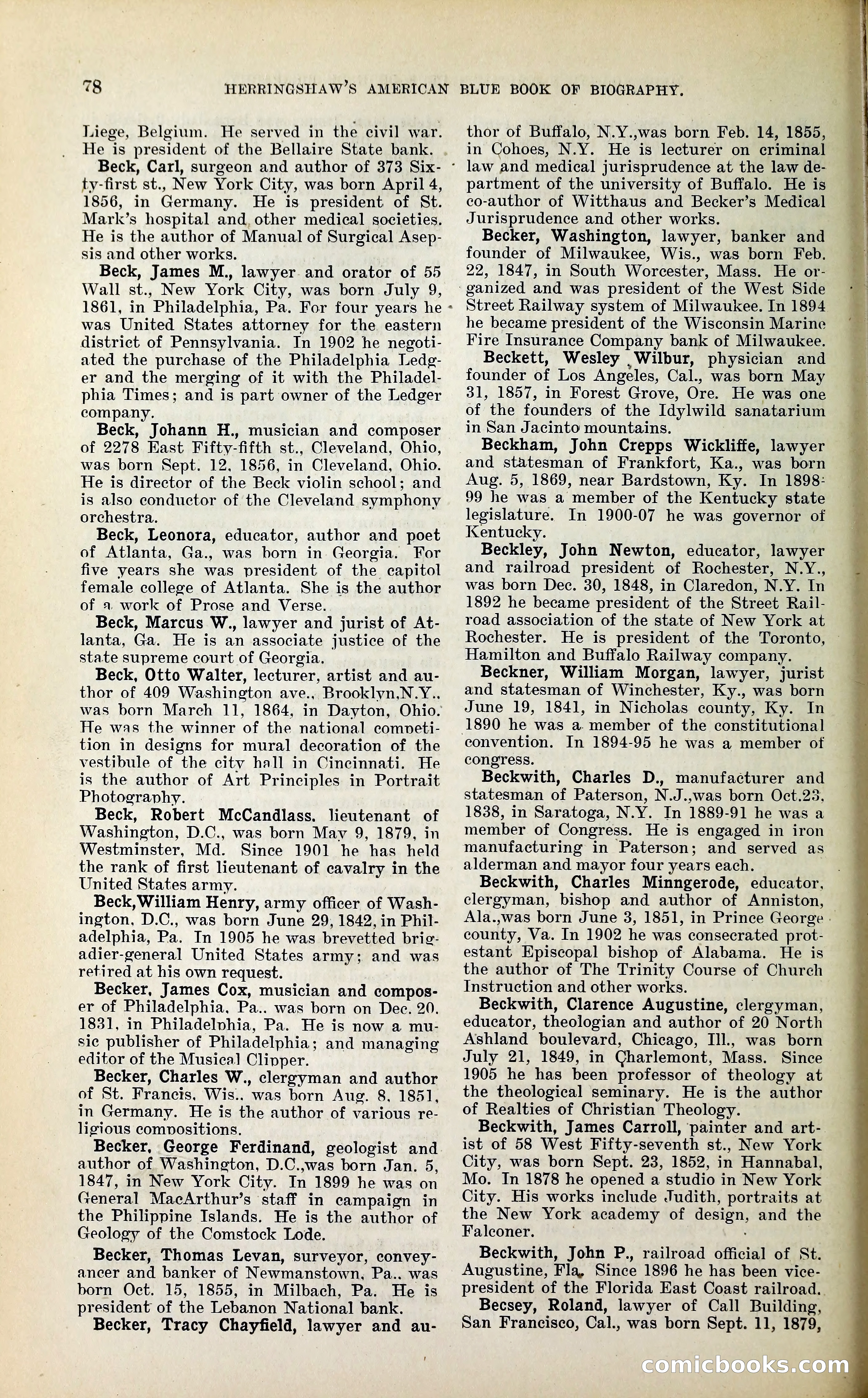 Herringshaw's American Blue Book of Biography — page 91 of 394