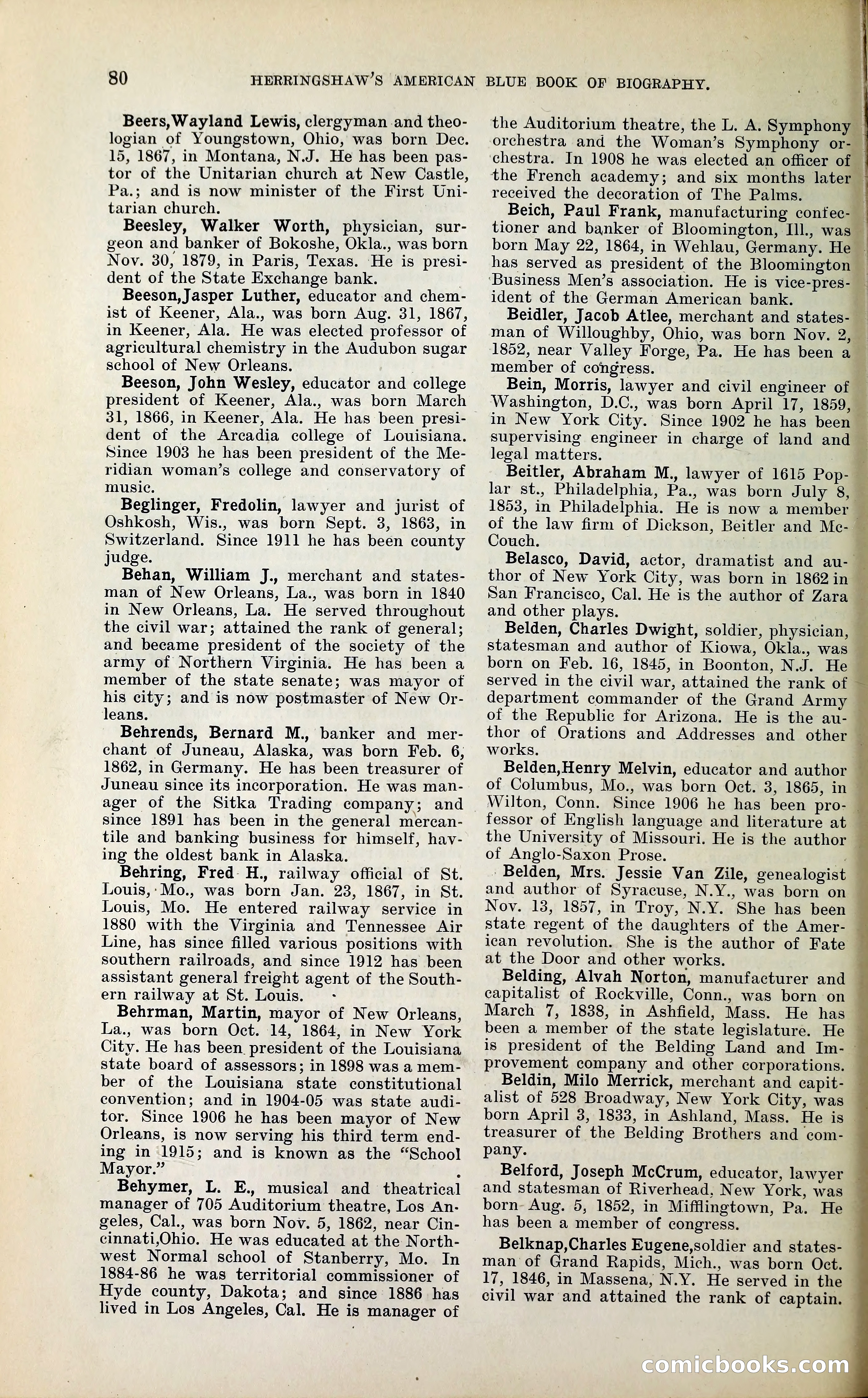 Herringshaw's American Blue Book of Biography — page 93 of 394