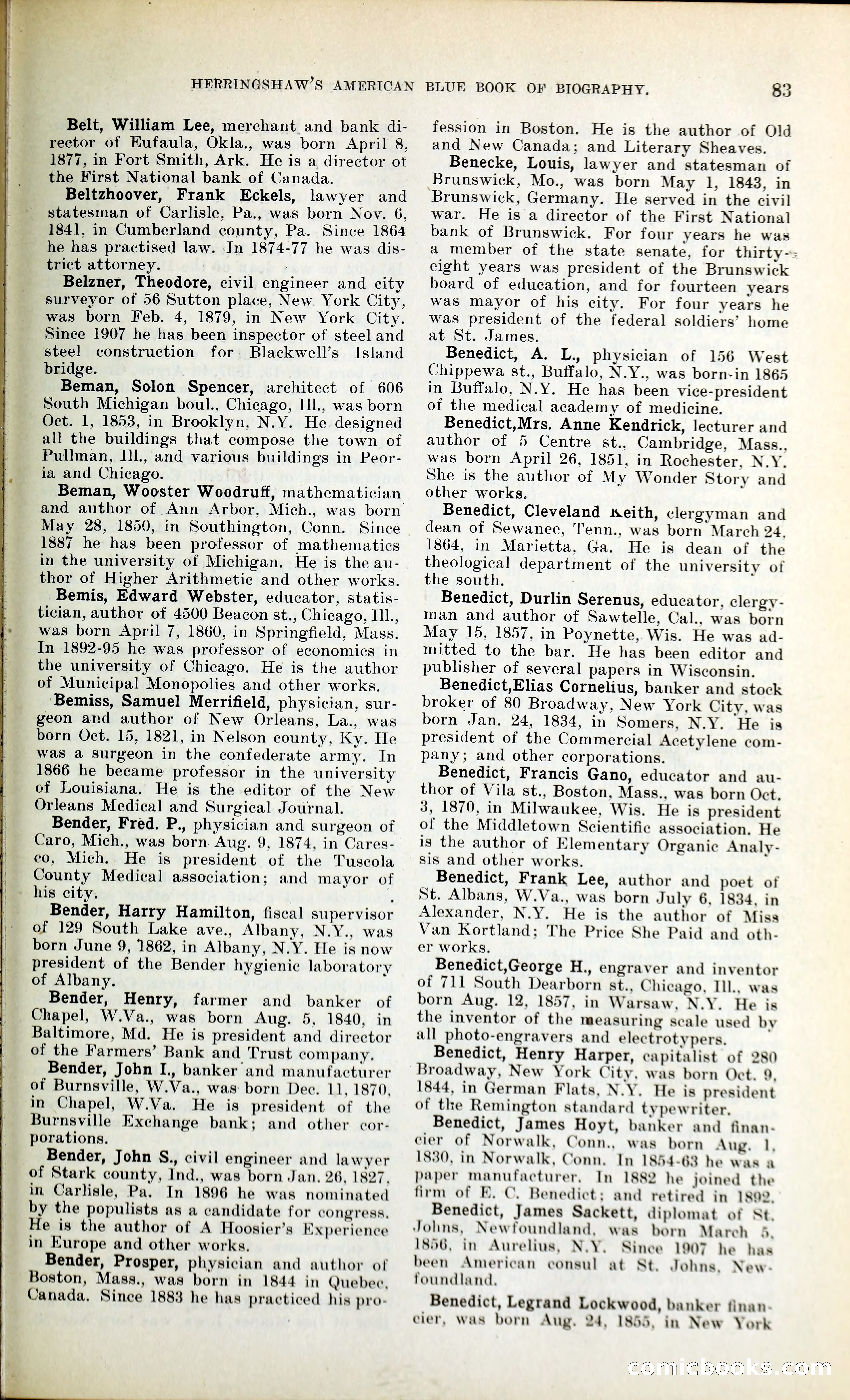 Herringshaw's American Blue Book of Biography — page 96 of 394