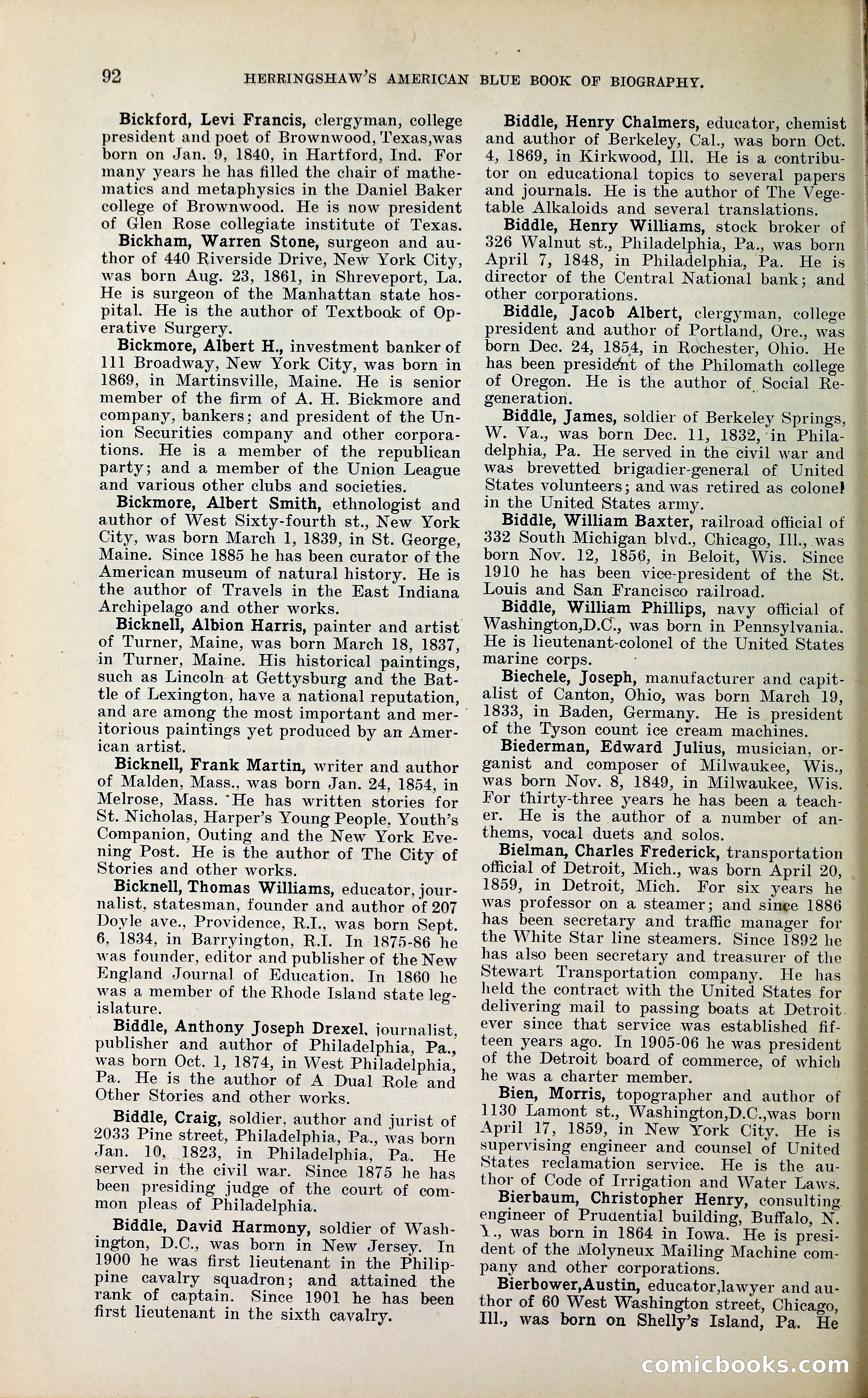 Herringshaw's American Blue Book of Biography — page 105 of 394