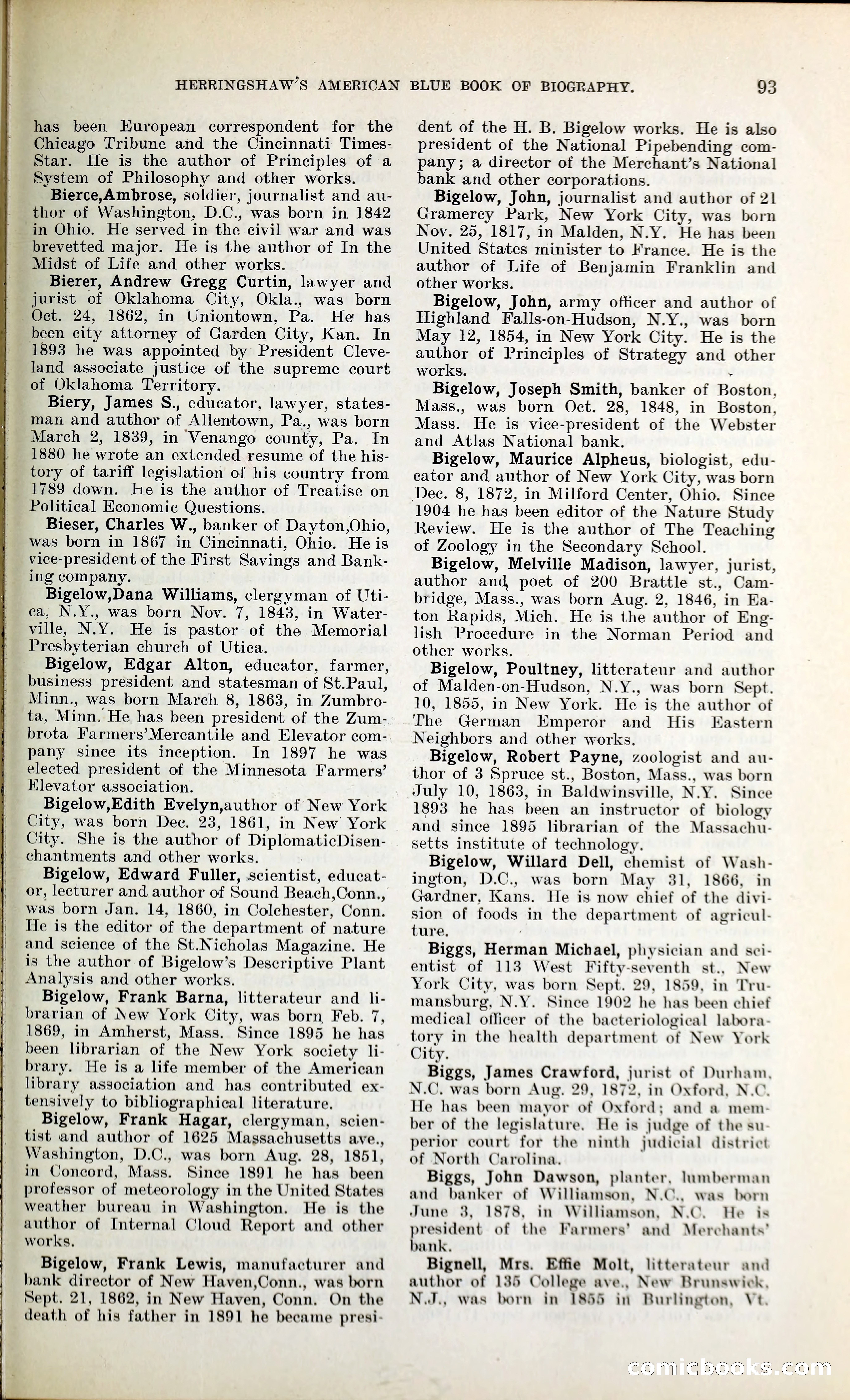 Herringshaw's American Blue Book of Biography — page 106 of 394
