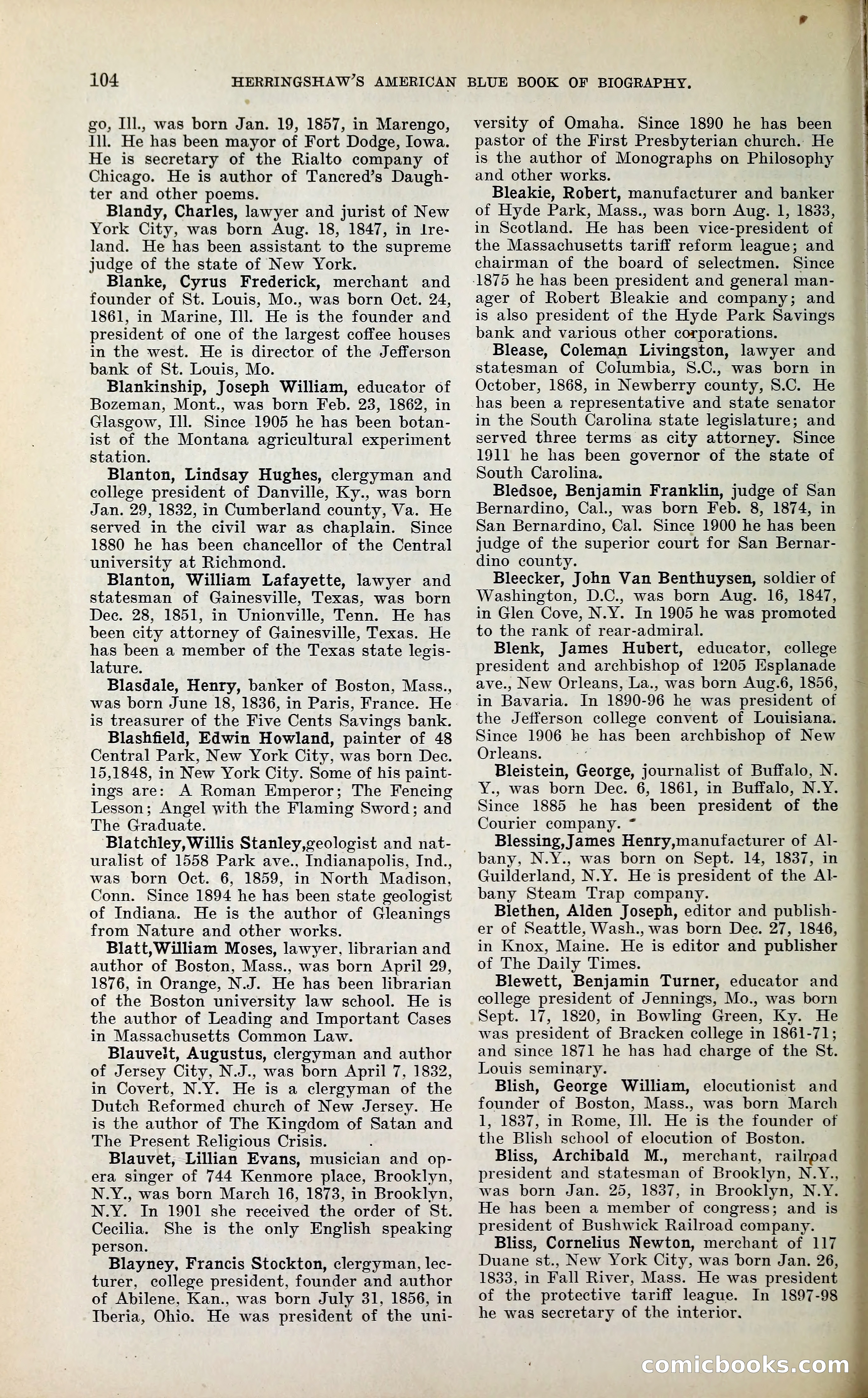 Herringshaw's American Blue Book of Biography — page 117 of 394